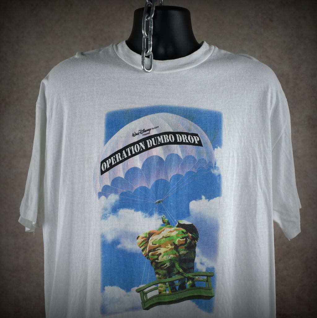 1995 operation dumbo drop vintage 90s disney war comedy movie promo t-shirt