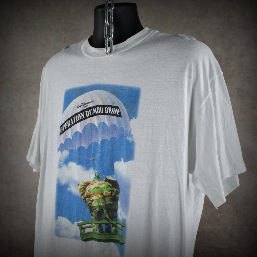 1995 operation dumbo drop vintage 90s disney war comedy movie promo t-shirt