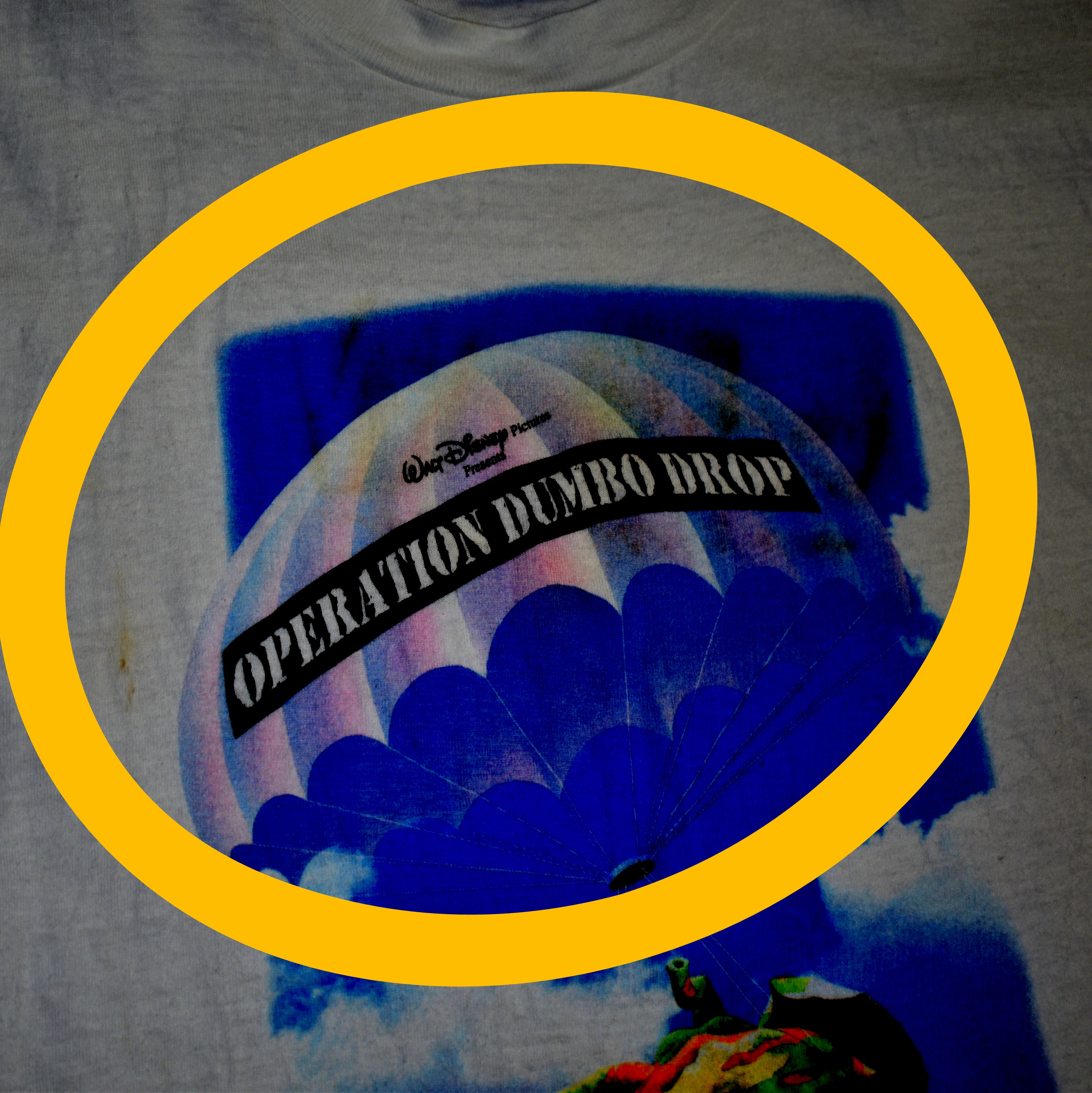 1995 operation dumbo drop vintage 90s disney war comedy movie promo t-shirt