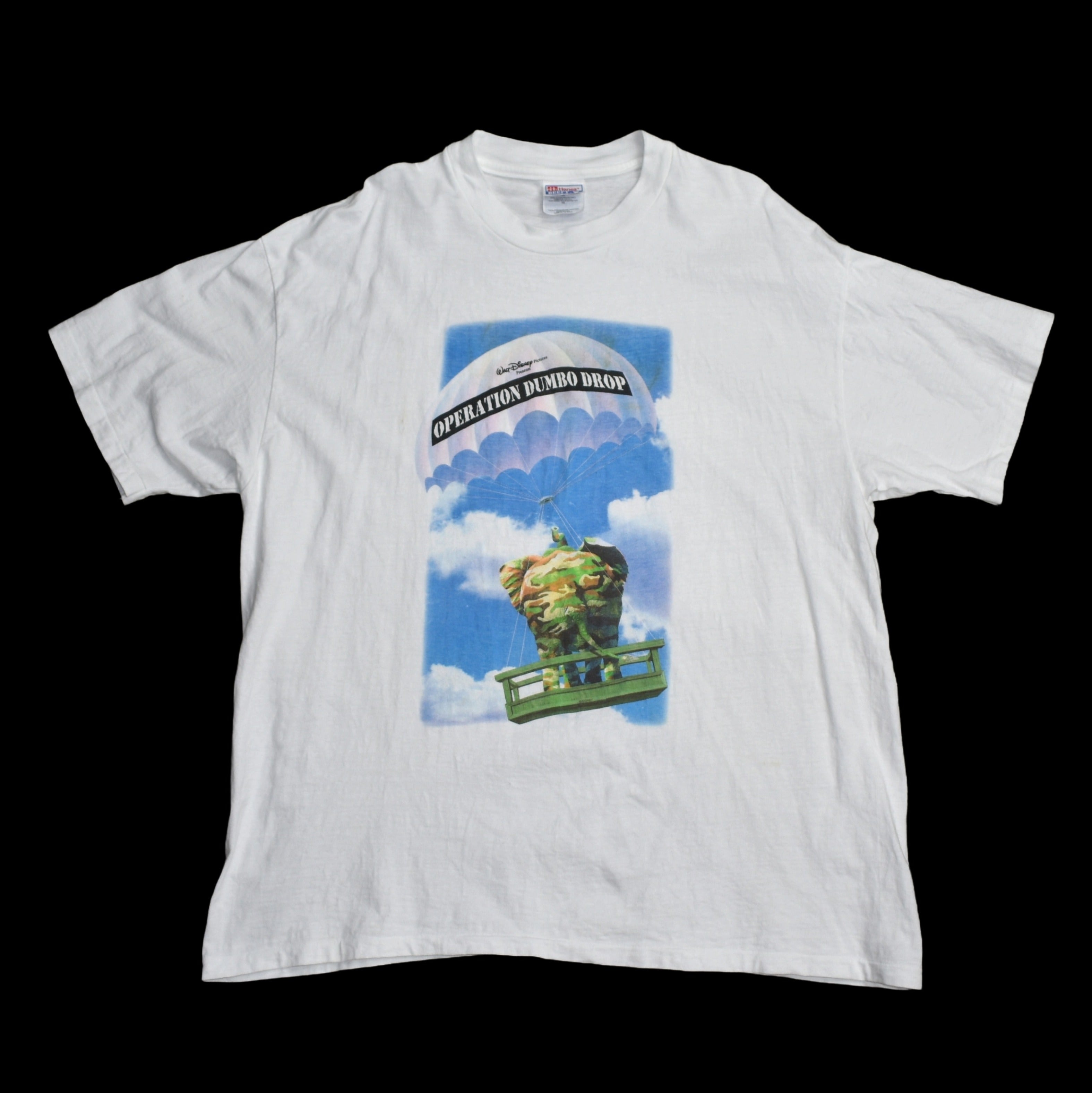 1995 operation dumbo drop vintage 90s disney war comedy movie promo t-shirt