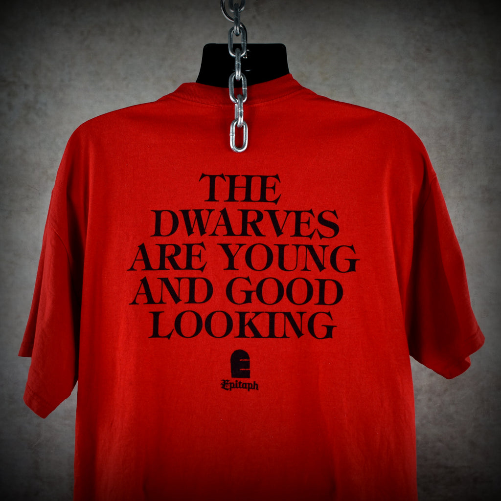 1997 dwarves vintage the dwarves are young and good looking rare album promo classic punk rock band t-shirt