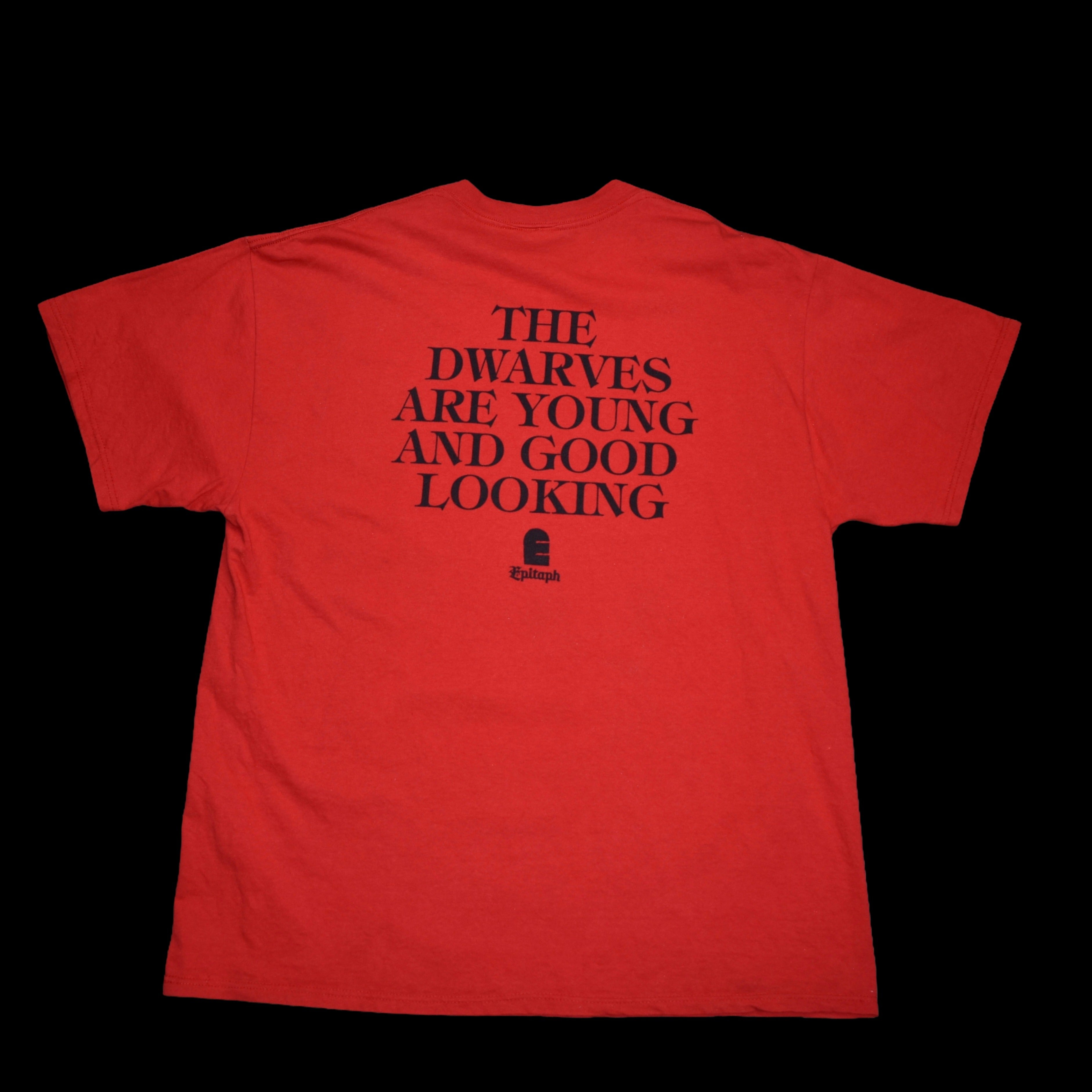 1997 dwarves vintage the dwarves are young and good looking rare album promo classic punk rock band t-shirt