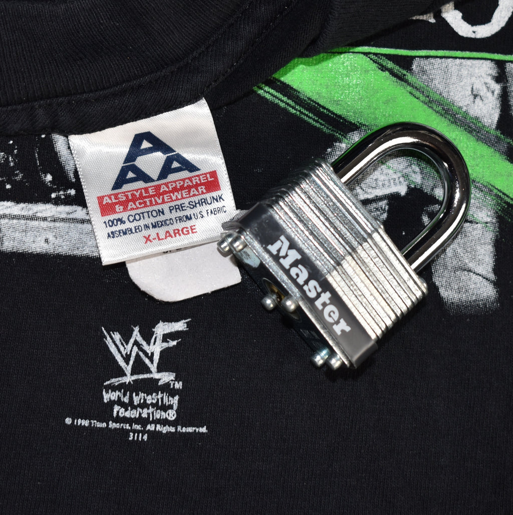 1998 d-generation x vintage chyna + triple h + x-pac + more 90s wwf dx wrestling promo t-shirt