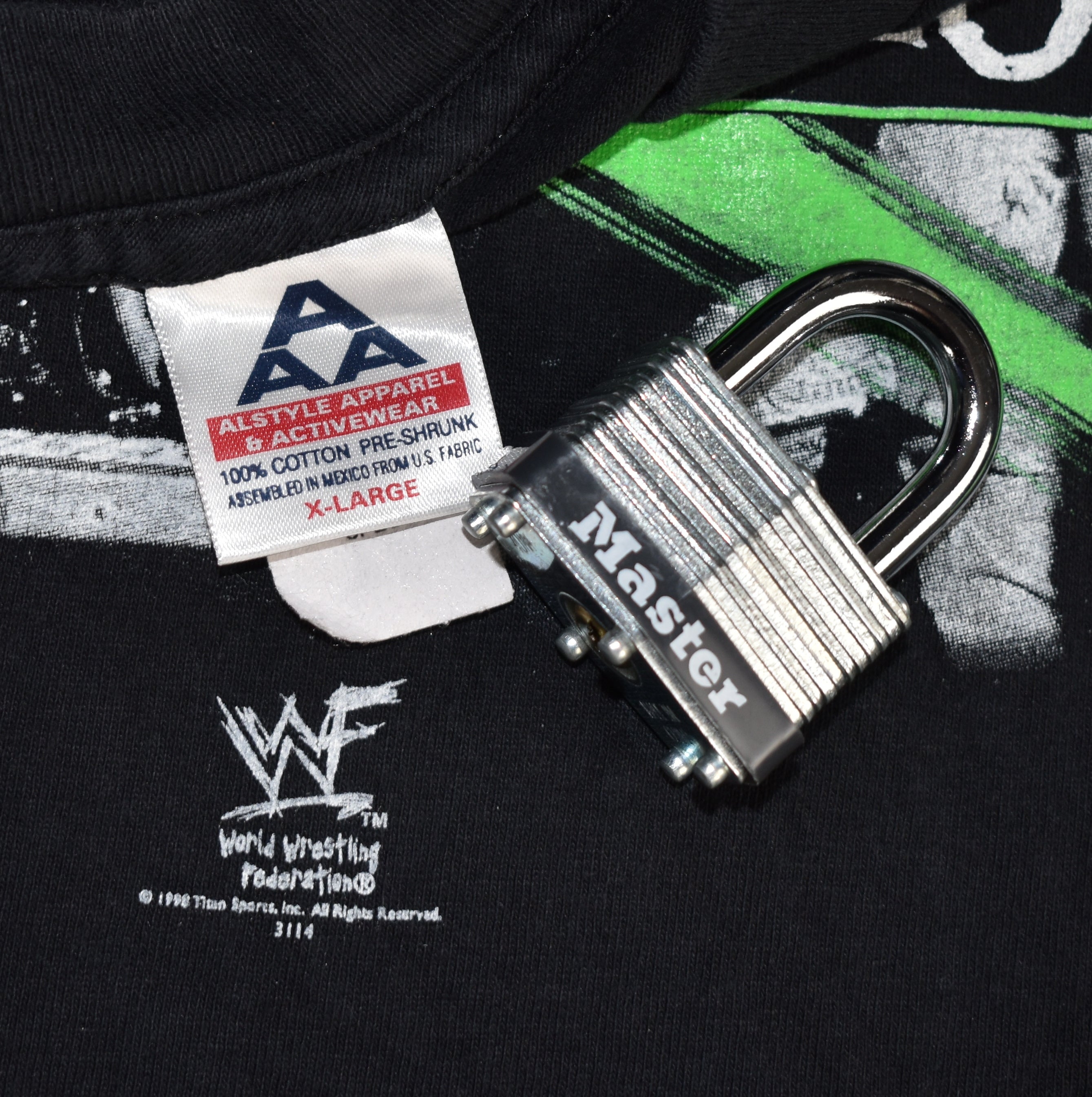 1998 d-generation x vintage chyna + triple h + x-pac + more 90s wwf dx wrestling promo t-shirt