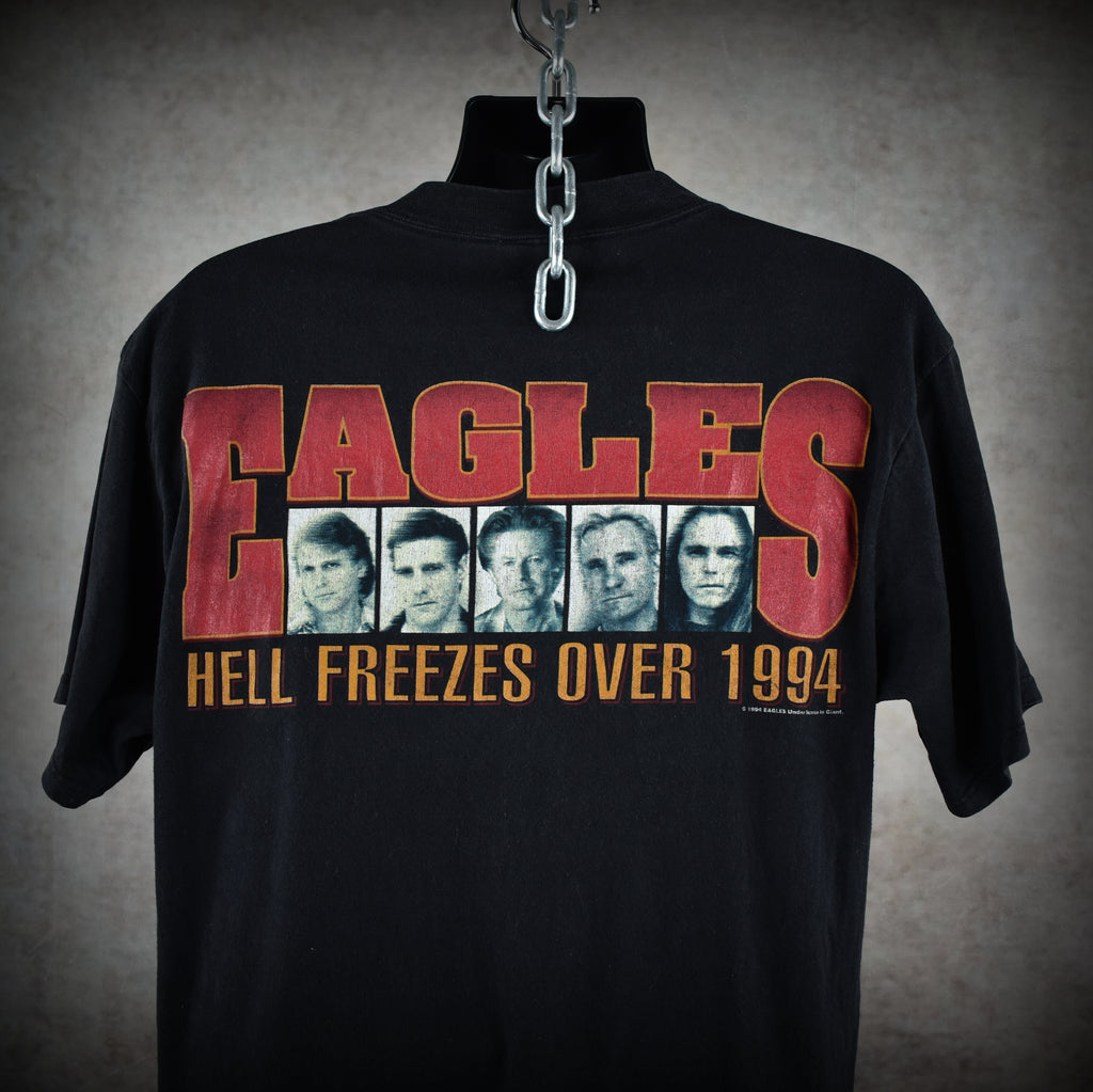 1994 eagles vintage hell freezes over era 90s hotel california classic rock band tour t-shirt
