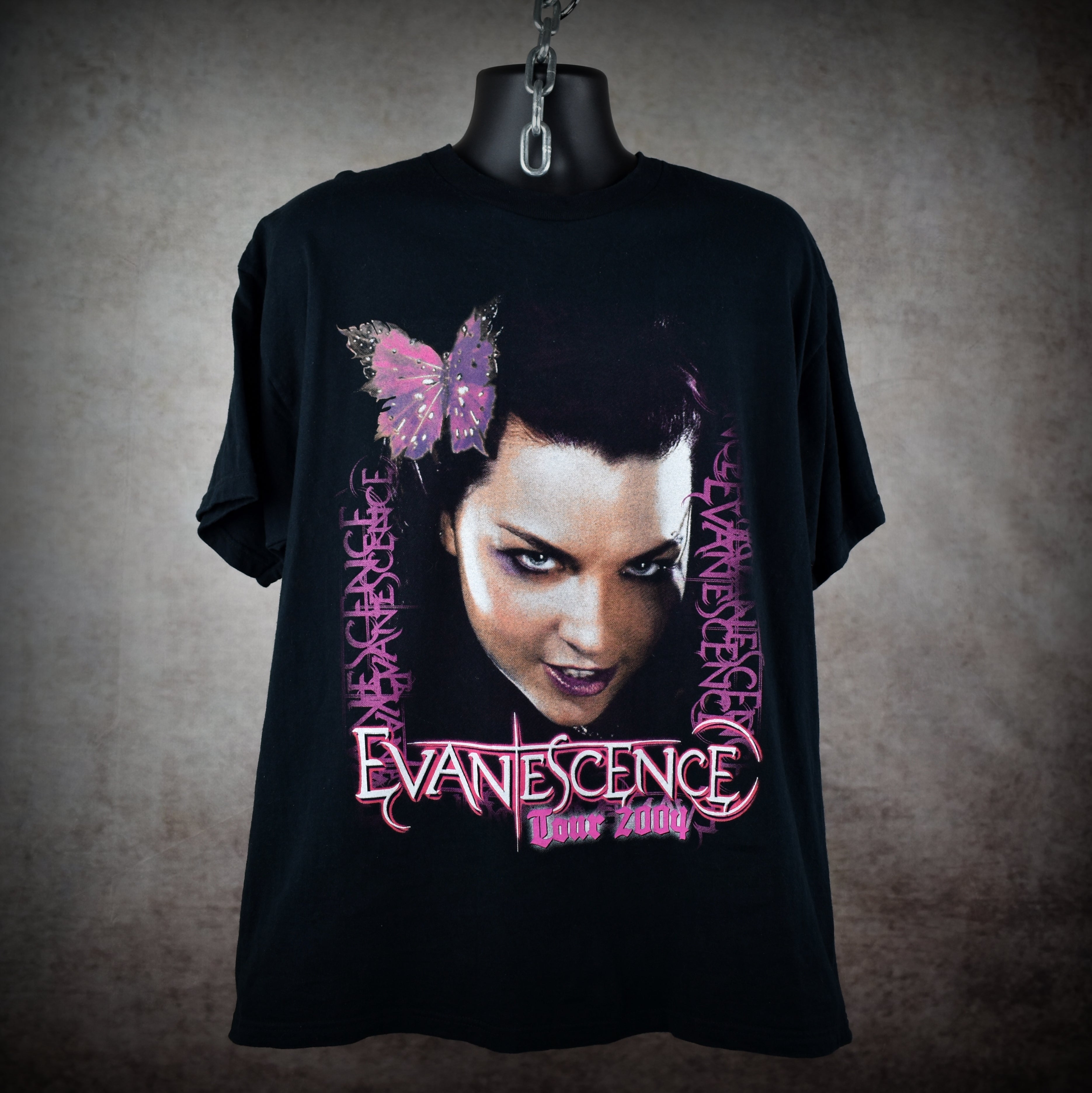 2004 evanescence vintage 2000s band "bring me to life" era concert tour t-shirt