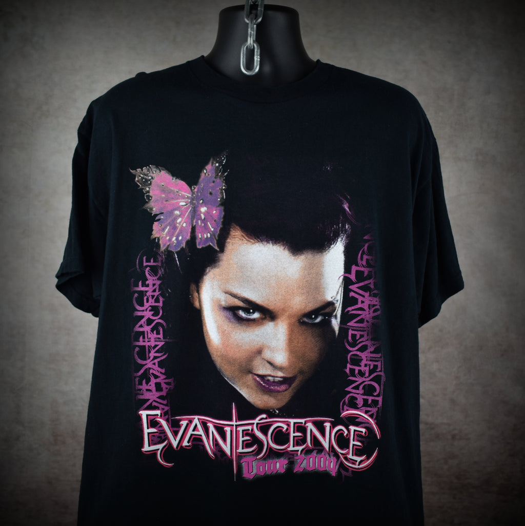2004 evanescence vintage 2000s band "bring me to life" era concert tour t-shirt
