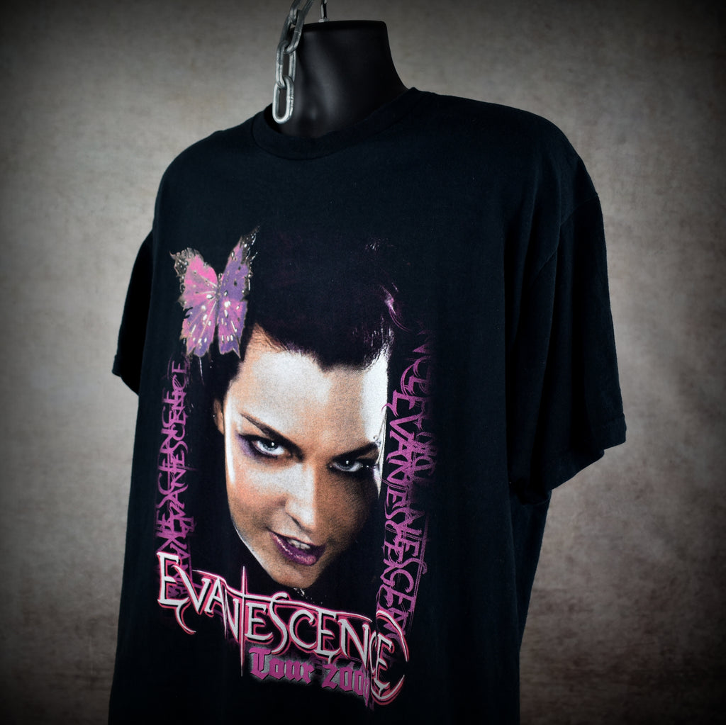 2004 evanescence vintage 2000s band "bring me to life" era concert tour t-shirt