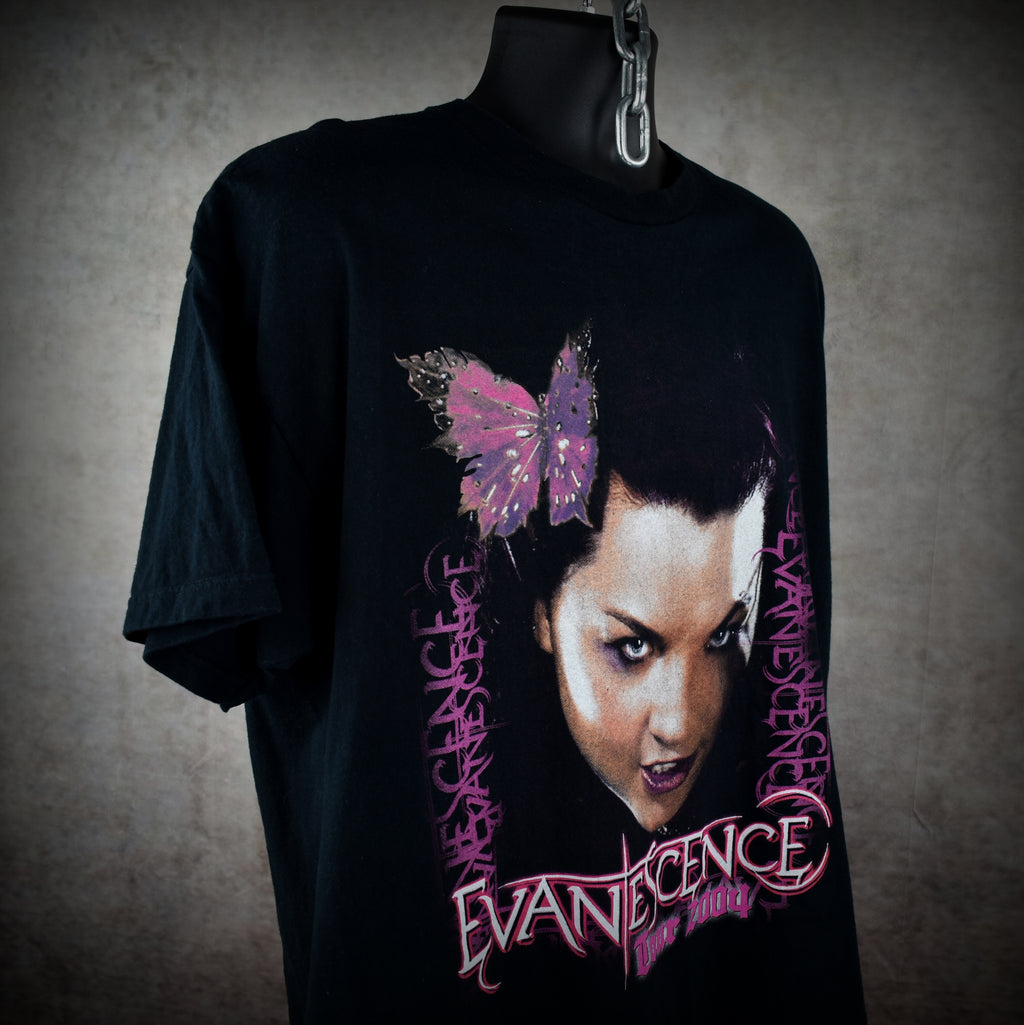2004 evanescence vintage 2000s band "bring me to life" era concert tour t-shirt