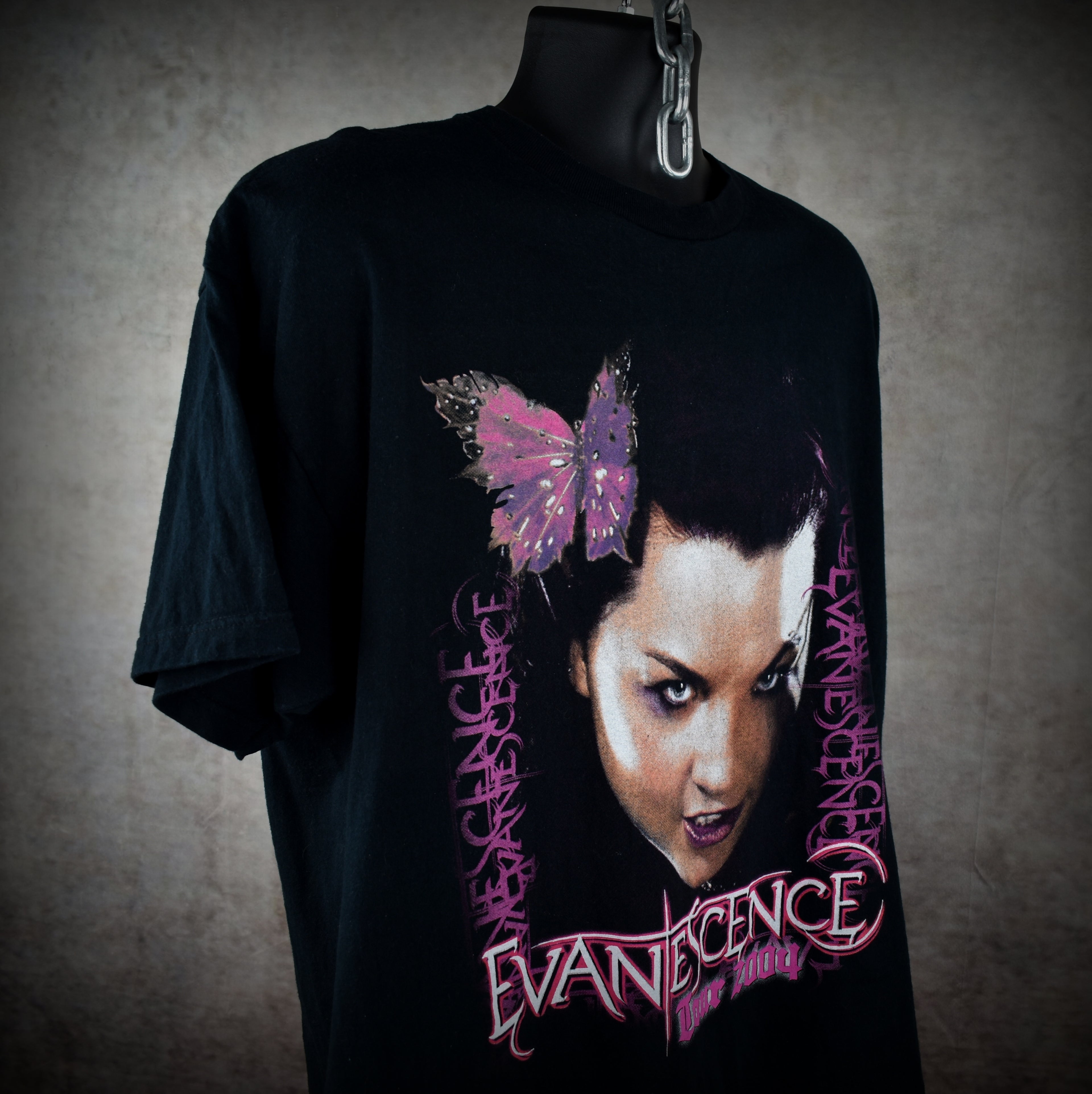 2004 evanescence vintage 2000s band "bring me to life" era concert tour t-shirt