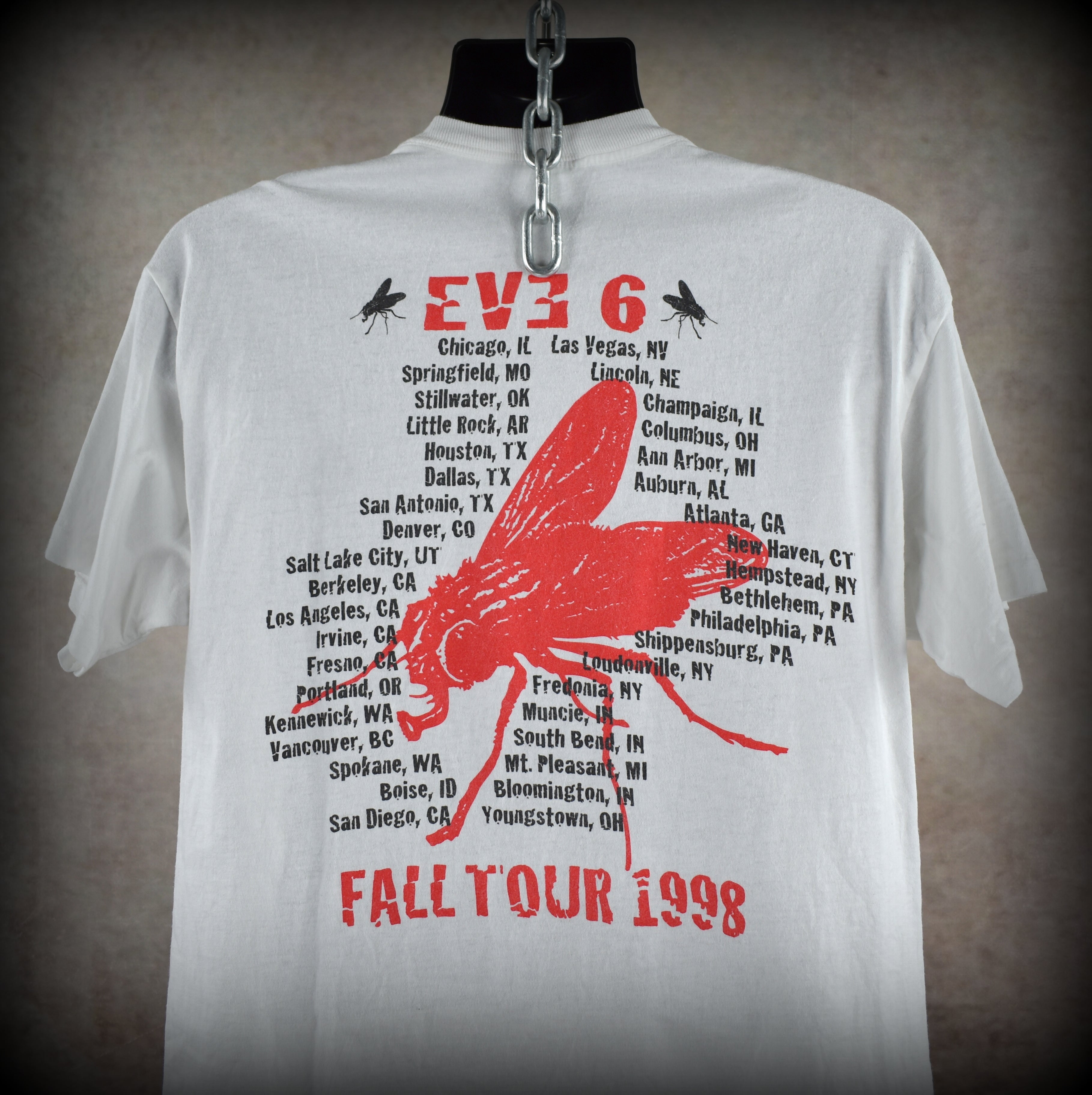 1998 eve 6 vintage inside out (tender heart in a blender) era 90s radio classic concert tour t-shirt