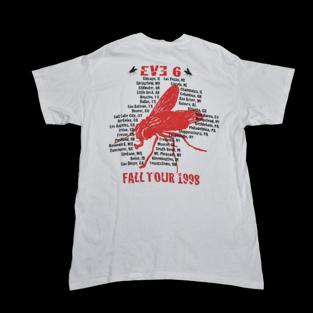 1998 eve 6 vintage inside out (tender heart in a blender) era 90s radio classic concert tour t-shirt