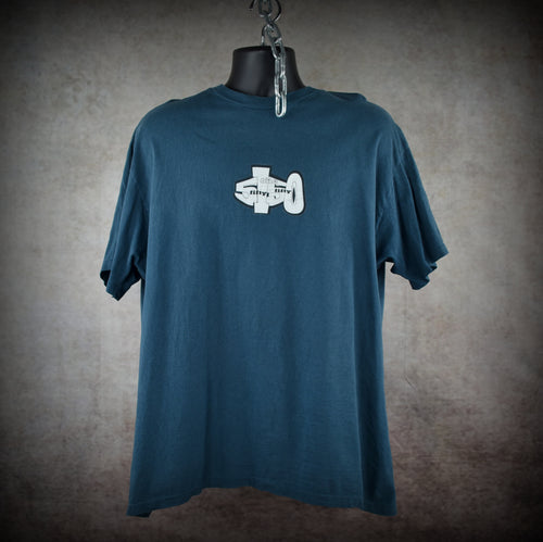 1990s 5150 vintage pyro guy cult 90s snowboard brand promo t-shirt