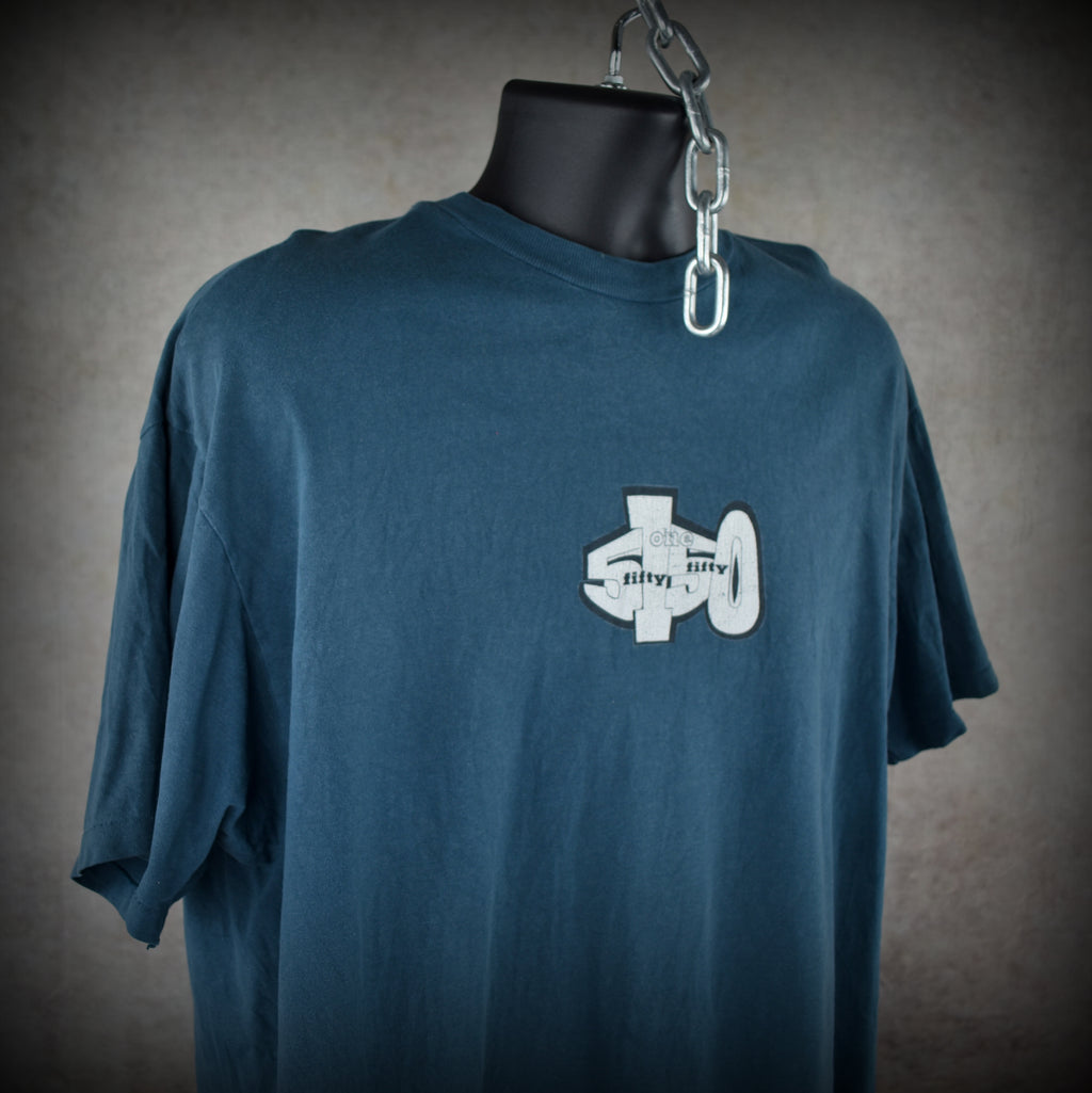 1990s 5150 vintage pyro guy cult 90s snowboard brand promo t-shirt