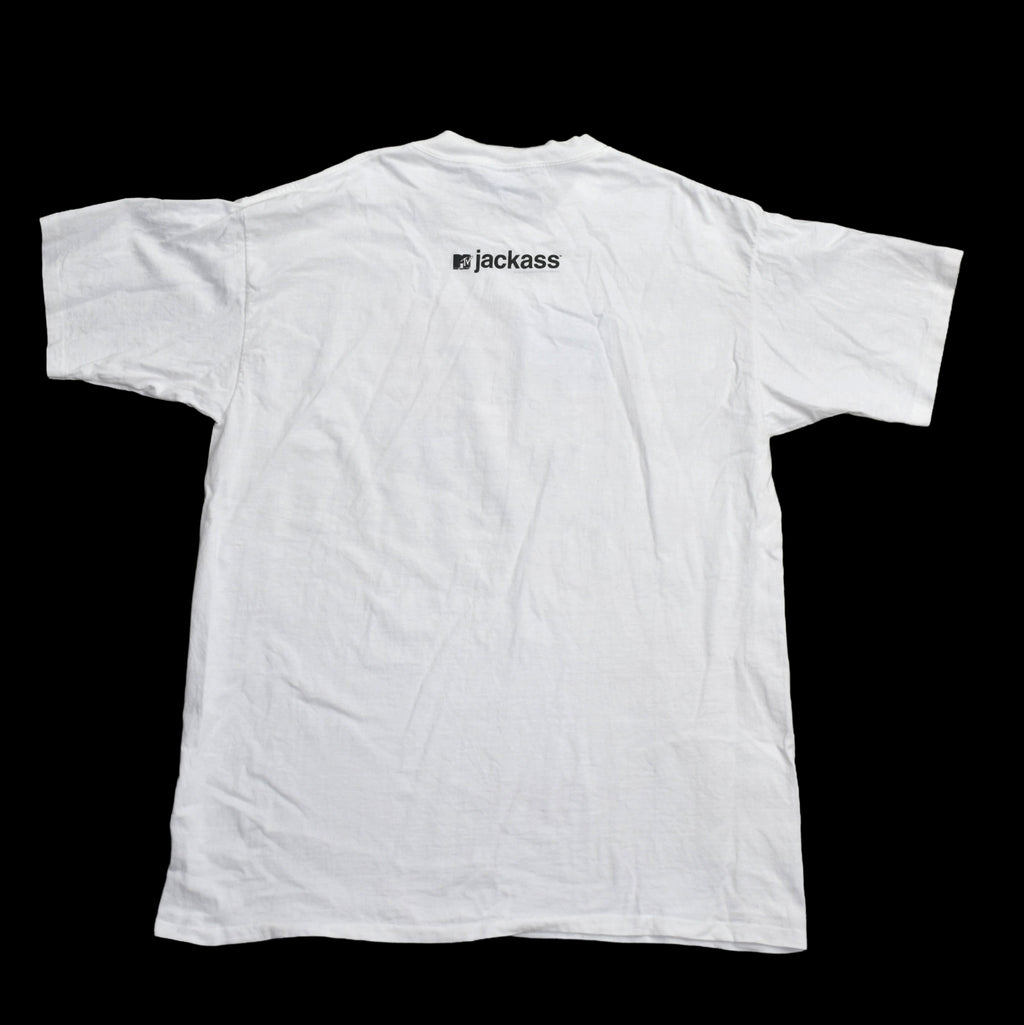 2001 jackass vintage johnny knoxville s1:e1 body in trunk stunt iconic mtv tv show hunter s. thompson style promo t-shirt