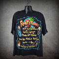 1994 the flintstones vintage cult classic 90s john goodman + rick moranis movie promo t-shirt
