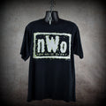 1998 new world order vintage glow in the dark 90s wcw / nwo wrestling promo t-shirt