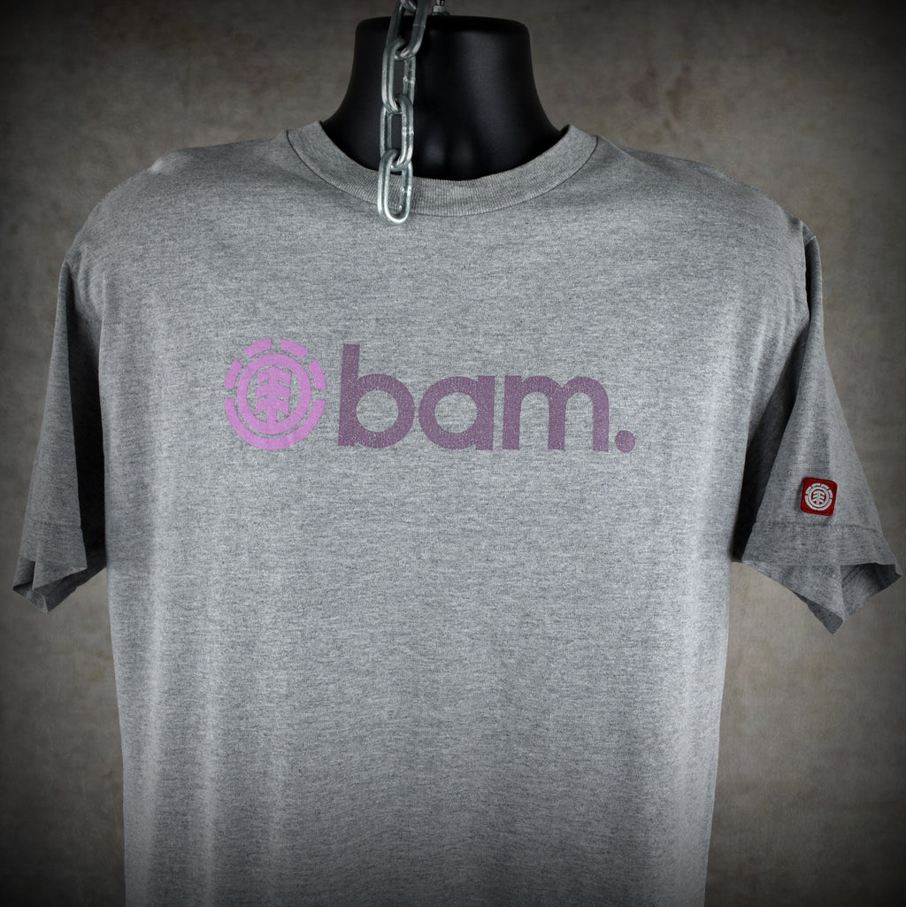 2000s bam. vintage element for life classic 00s bam margera element skateboards promo t-shirt