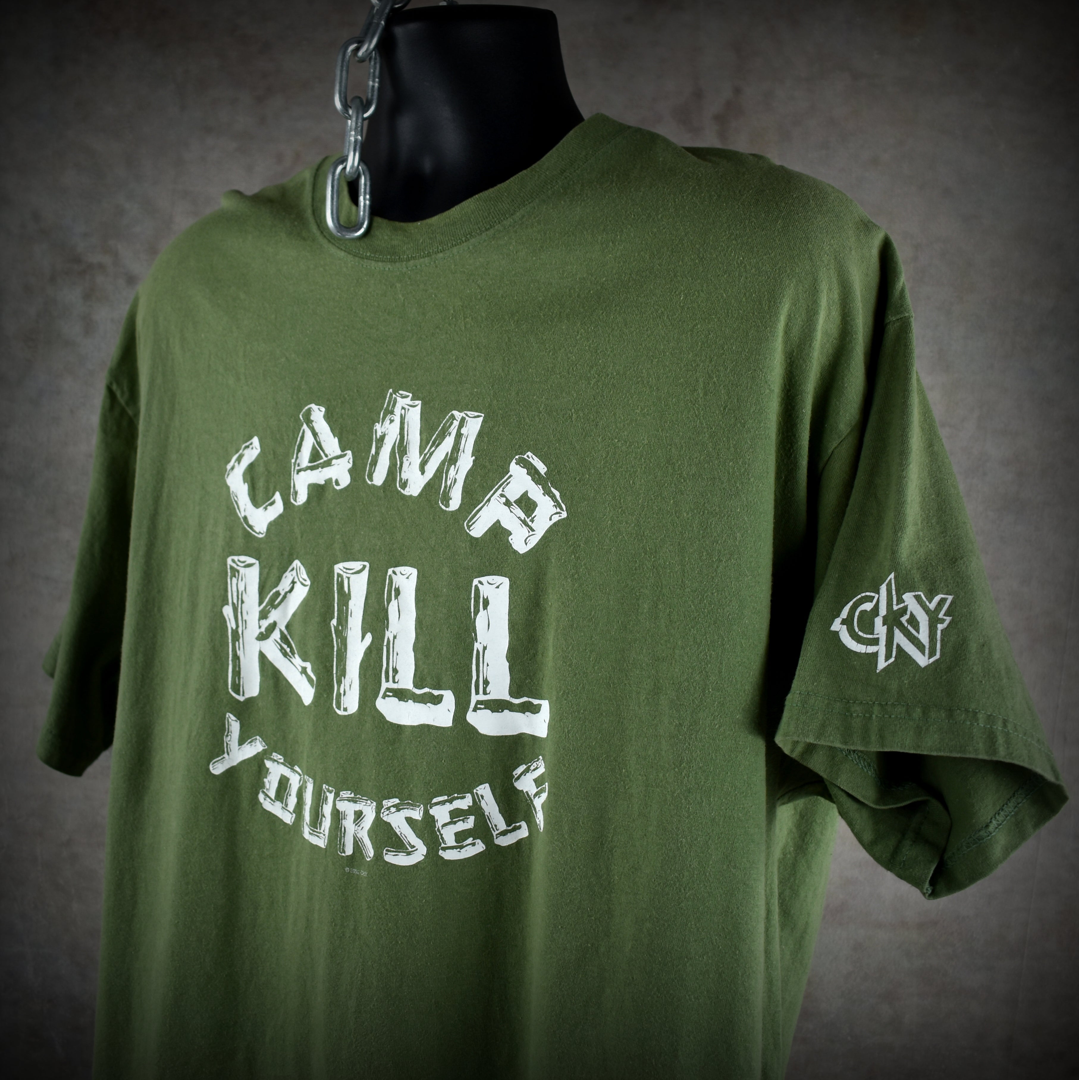 2002 camp kill yourself vintage cky 3 era bam margera + brandon dicamillo + more skate video promo t-shirt