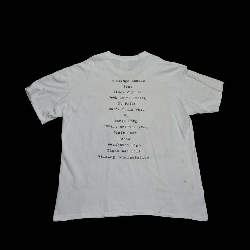 1995 green day vintage brain stew era insomniac album promo classic 90s punk rock band t-shirt