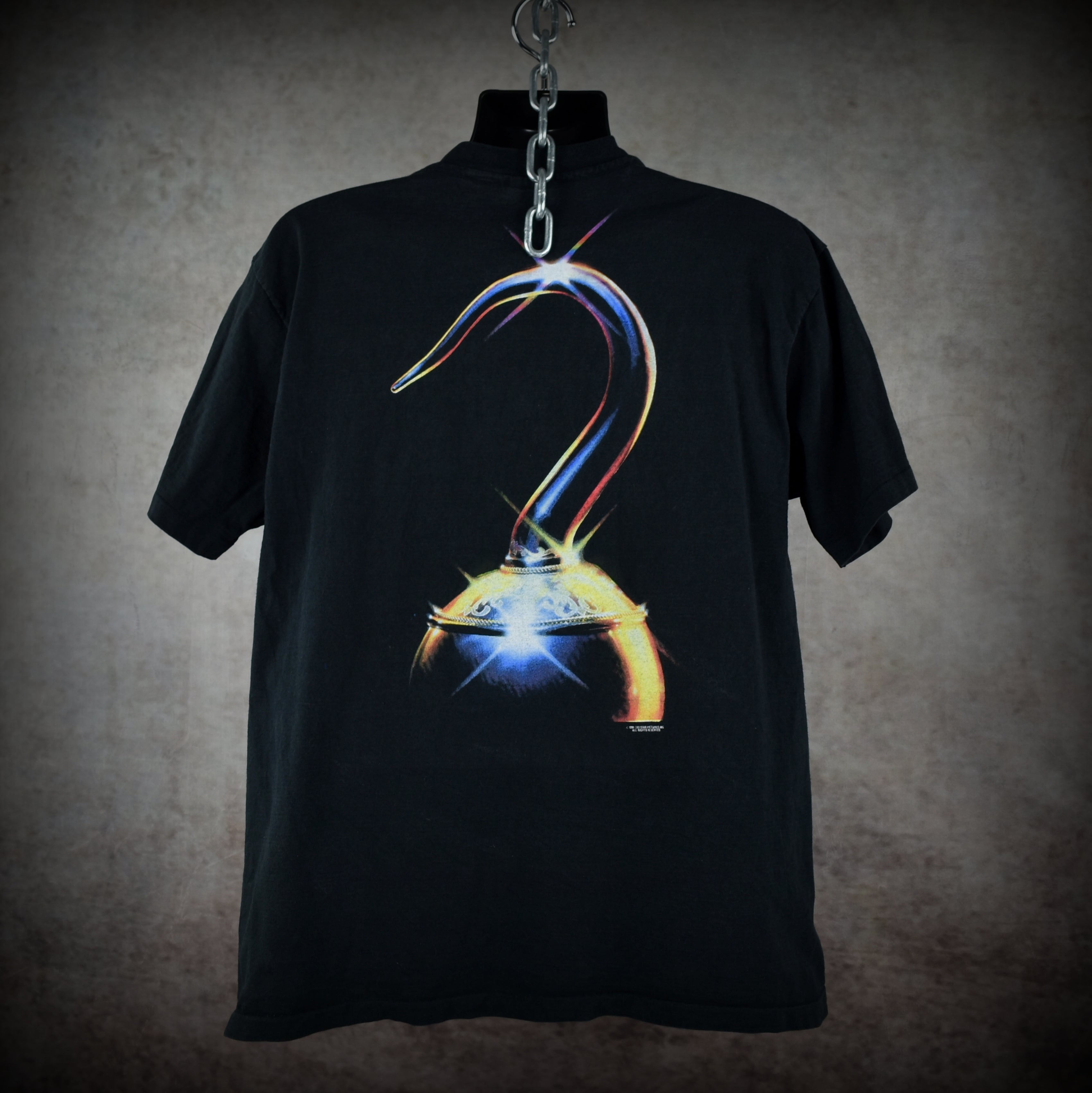 1991 hook vintage iconic 90s steven spielberg + robin williams peter pan movie promo t-shirt