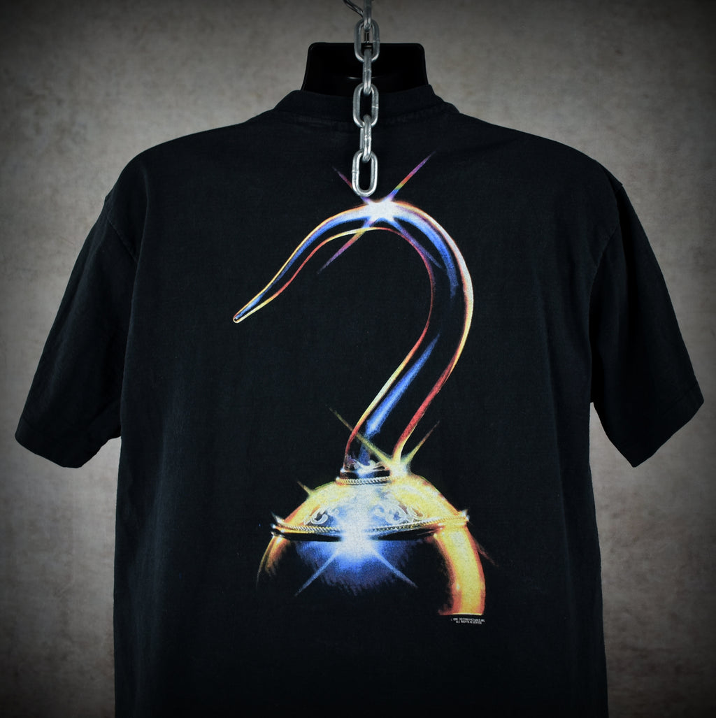 1991 hook vintage iconic 90s steven spielberg + robin williams peter pan movie promo t-shirt