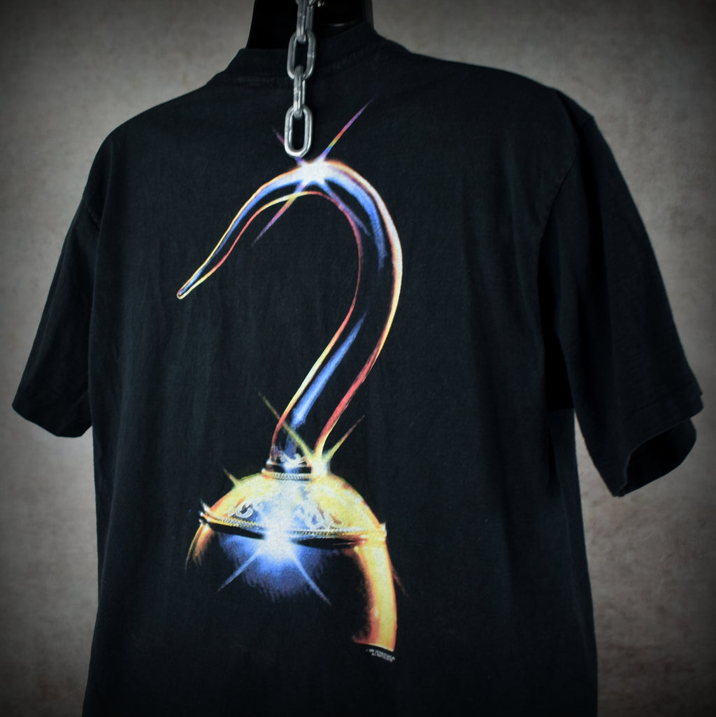 1991 hook vintage iconic 90s steven spielberg + robin williams peter pan movie promo t-shirt