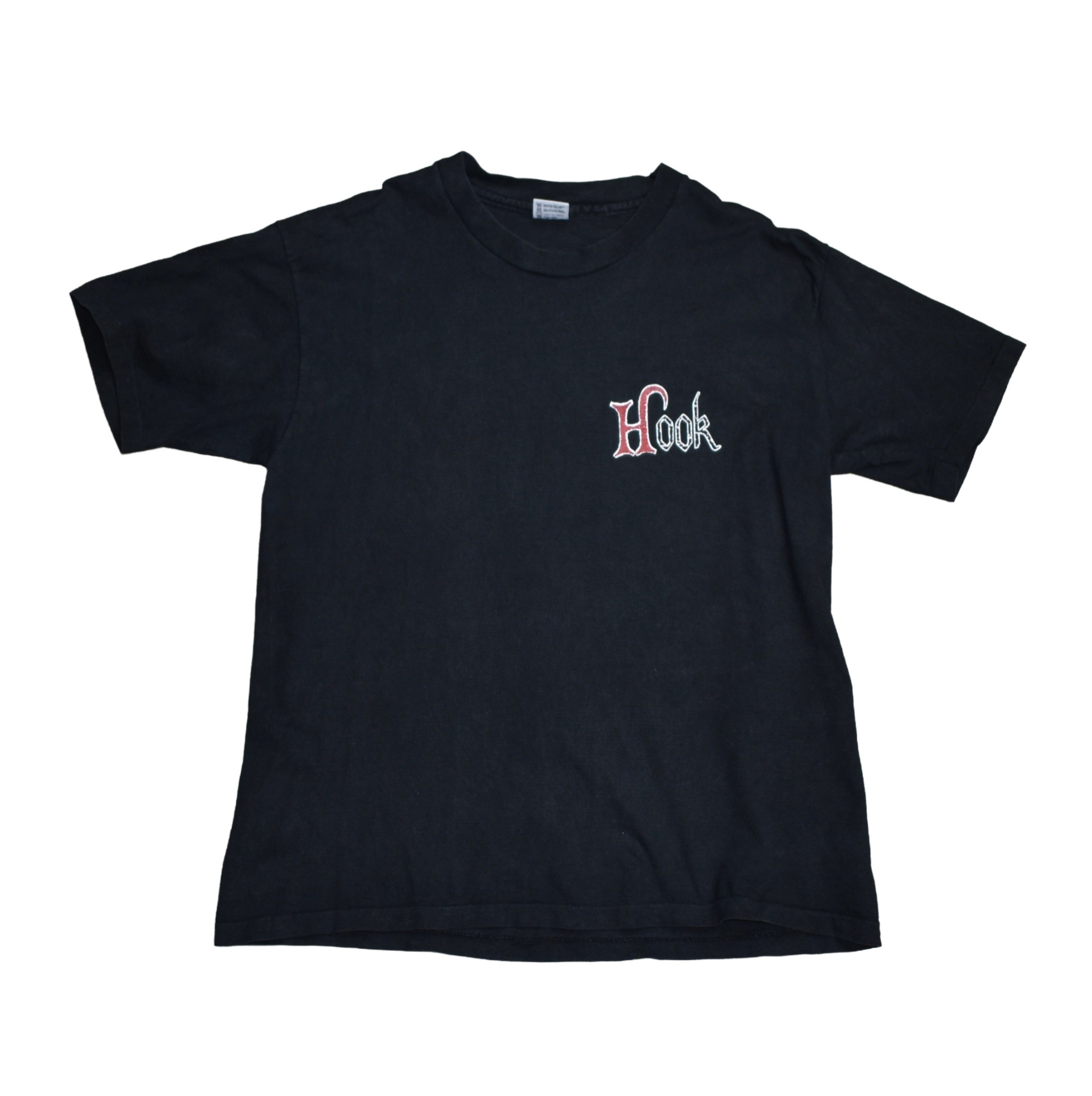 1991 hook vintage iconic 90s steven spielberg + robin williams peter pan movie promo t-shirt