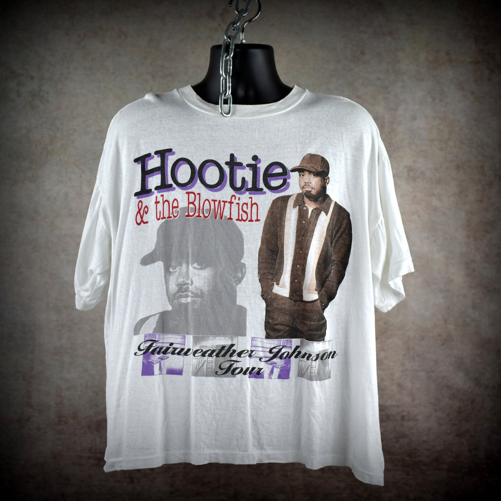 1996 hootie & the blowfish vintage fairweather johnson tour classic 90s radio rock band bootleg concert t-shirt