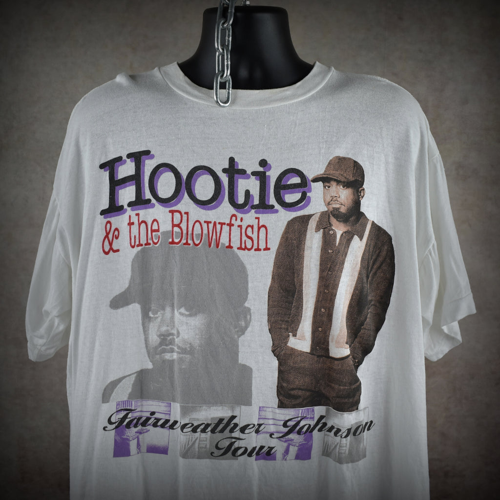 1996 hootie & the blowfish vintage fairweather johnson tour classic 90s radio rock band bootleg concert t-shirt