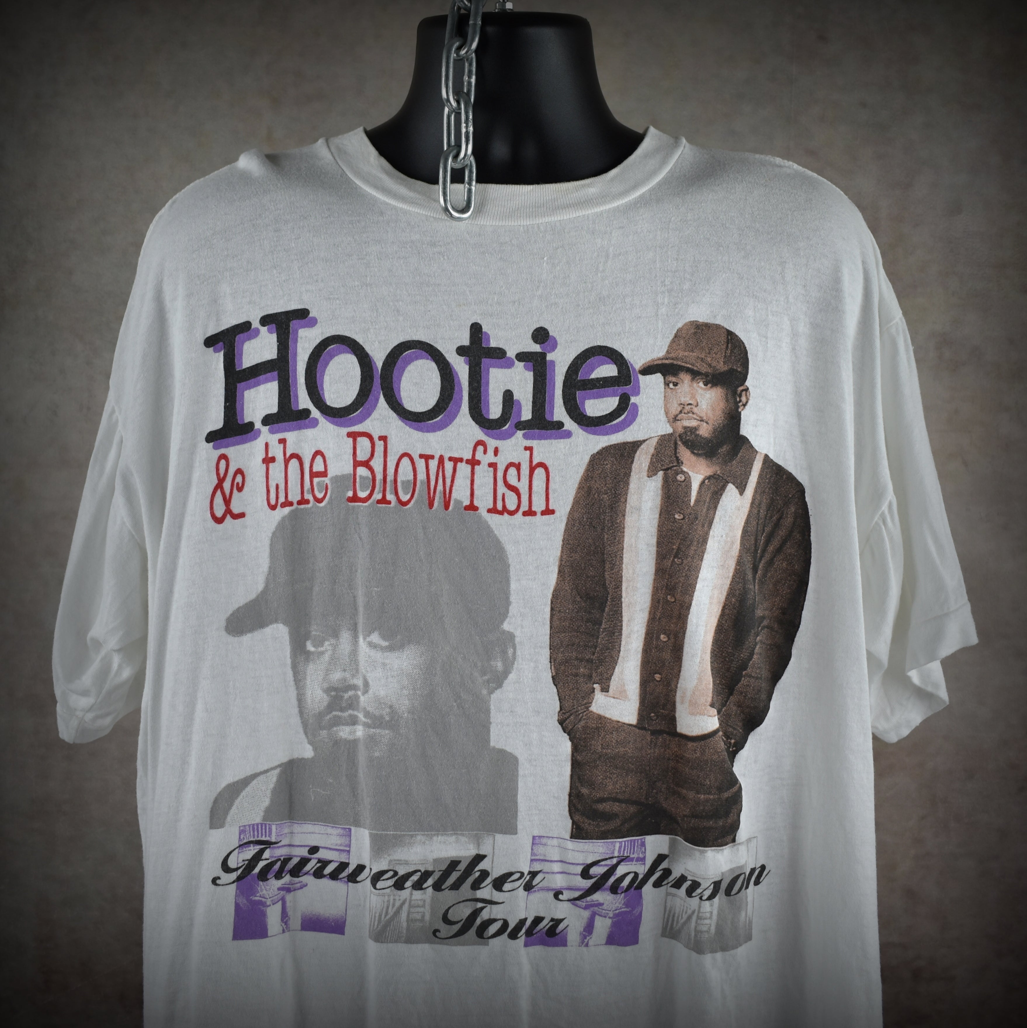 1996 hootie & the blowfish vintage fairweather johnson tour classic 90s radio rock band bootleg concert t-shirt