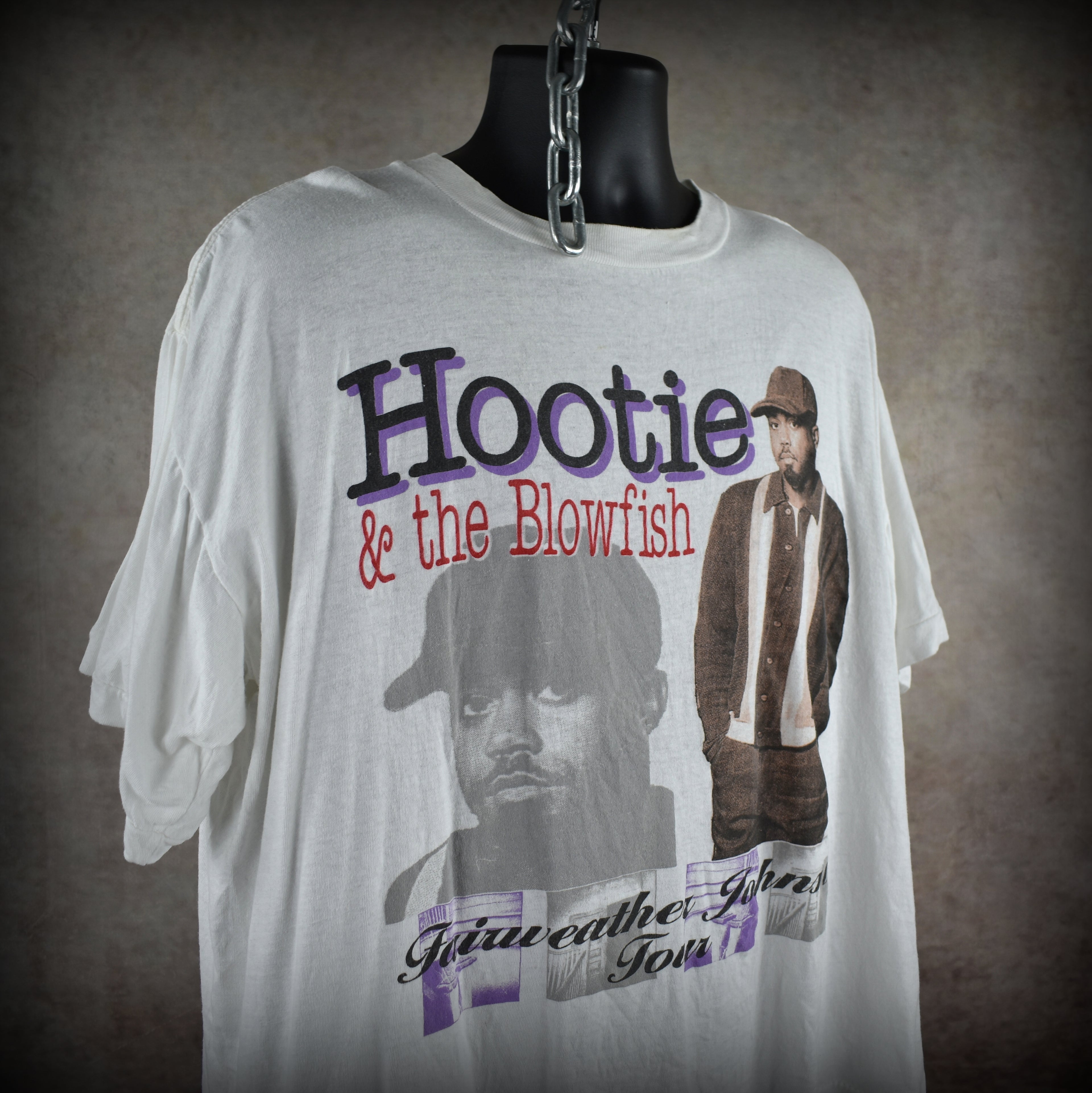 1996 hootie & the blowfish vintage fairweather johnson tour classic 90s radio rock band bootleg concert t-shirt