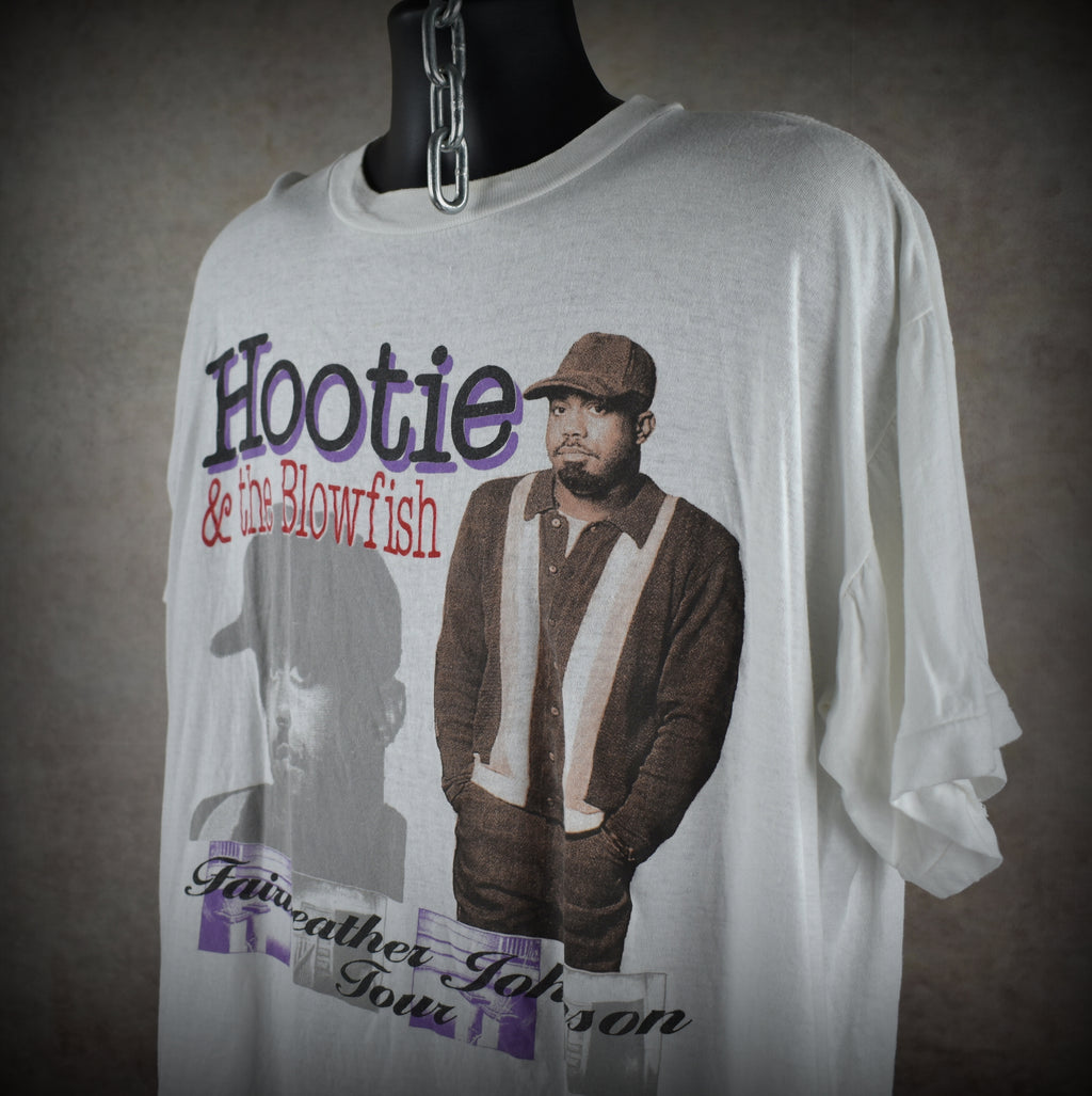 1996 hootie & the blowfish vintage fairweather johnson tour classic 90s radio rock band bootleg concert t-shirt