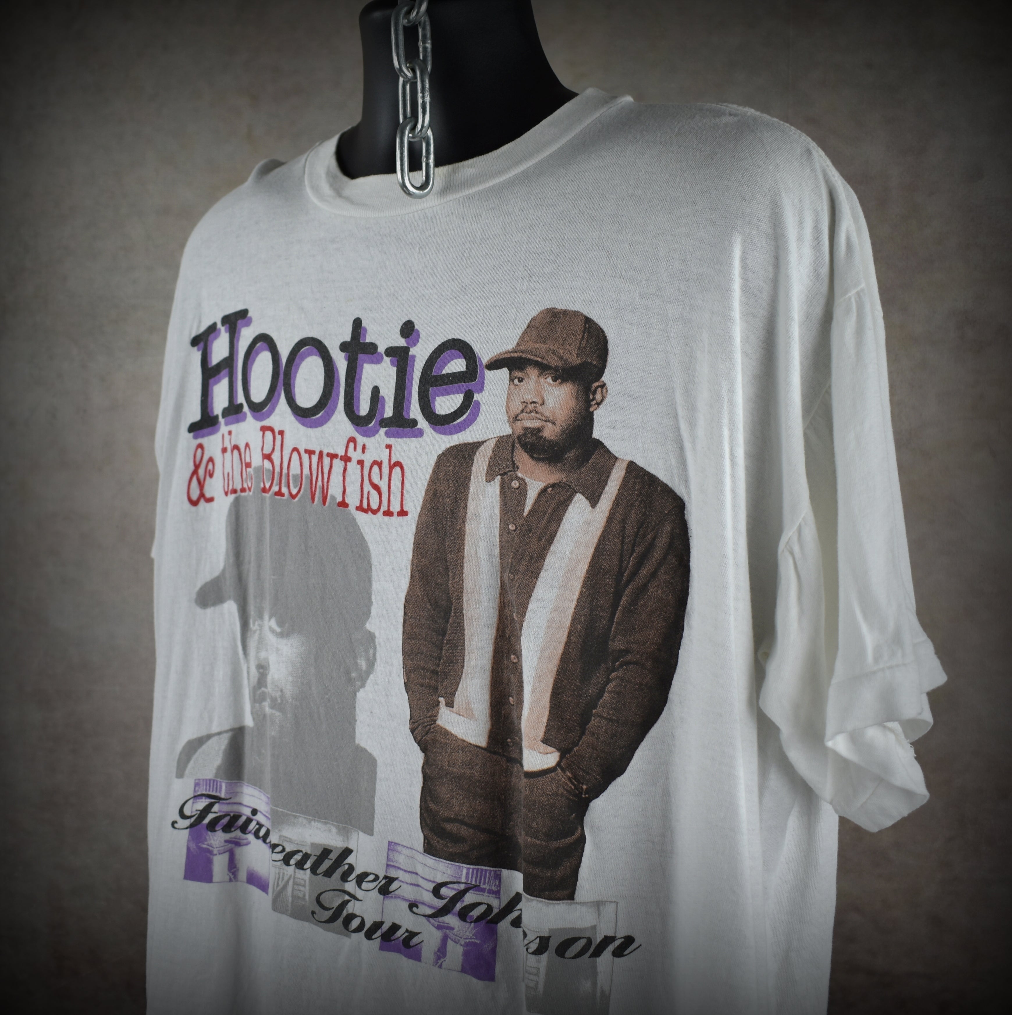 1996 hootie & the blowfish vintage fairweather johnson tour classic 90s radio rock band bootleg concert t-shirt