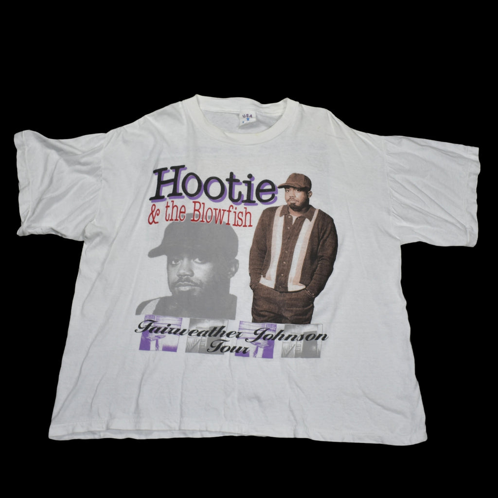 1996 hootie & the blowfish vintage fairweather johnson tour classic 90s radio rock band bootleg concert t-shirt
