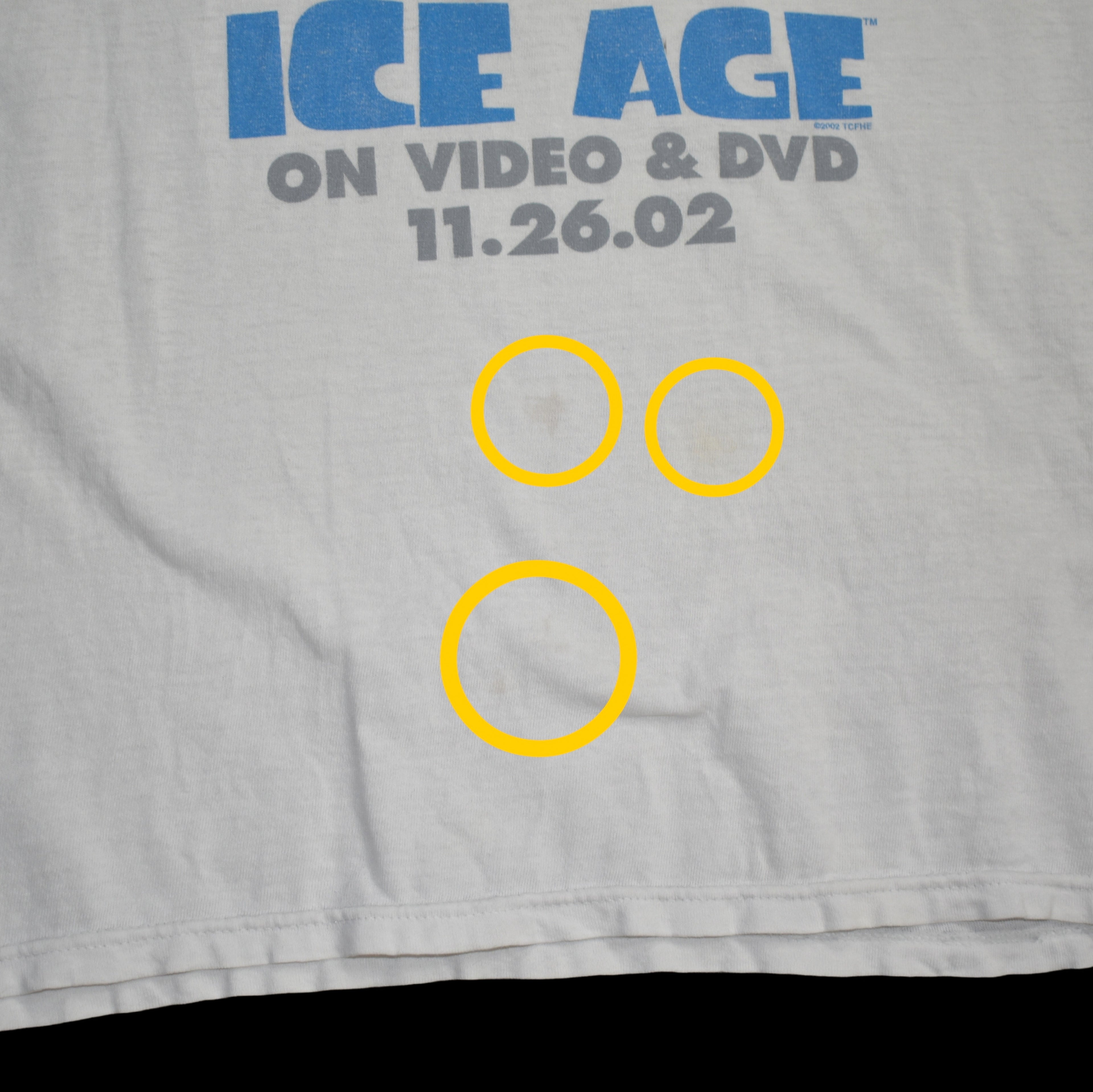 2002 ice age vintage iconic y2k animated adventure comedy movie promo t-shirt