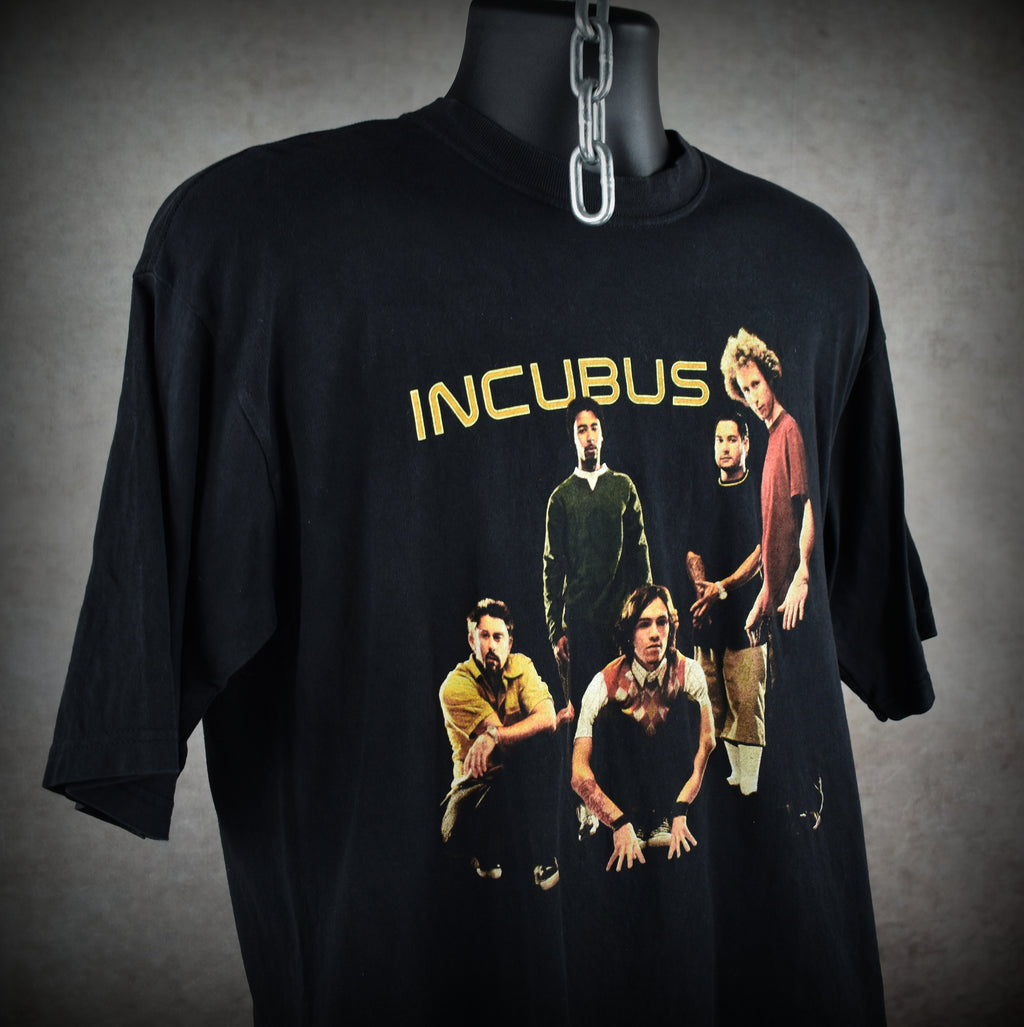 2002 incubus vintage morning view tour y2k classic post grunge rock band concert t-shirt