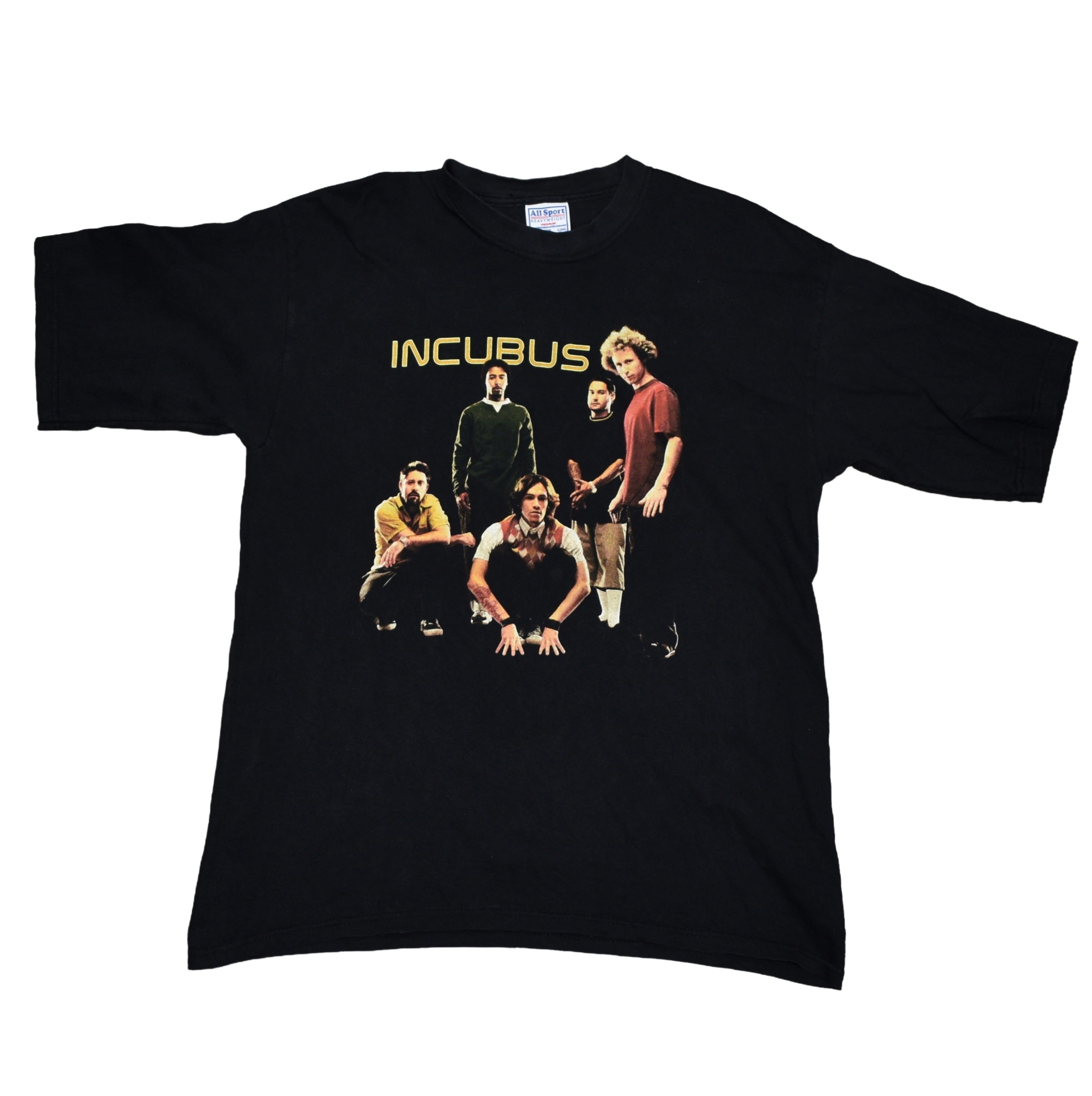 2002 incubus vintage morning view tour y2k classic post grunge rock band concert t-shirt