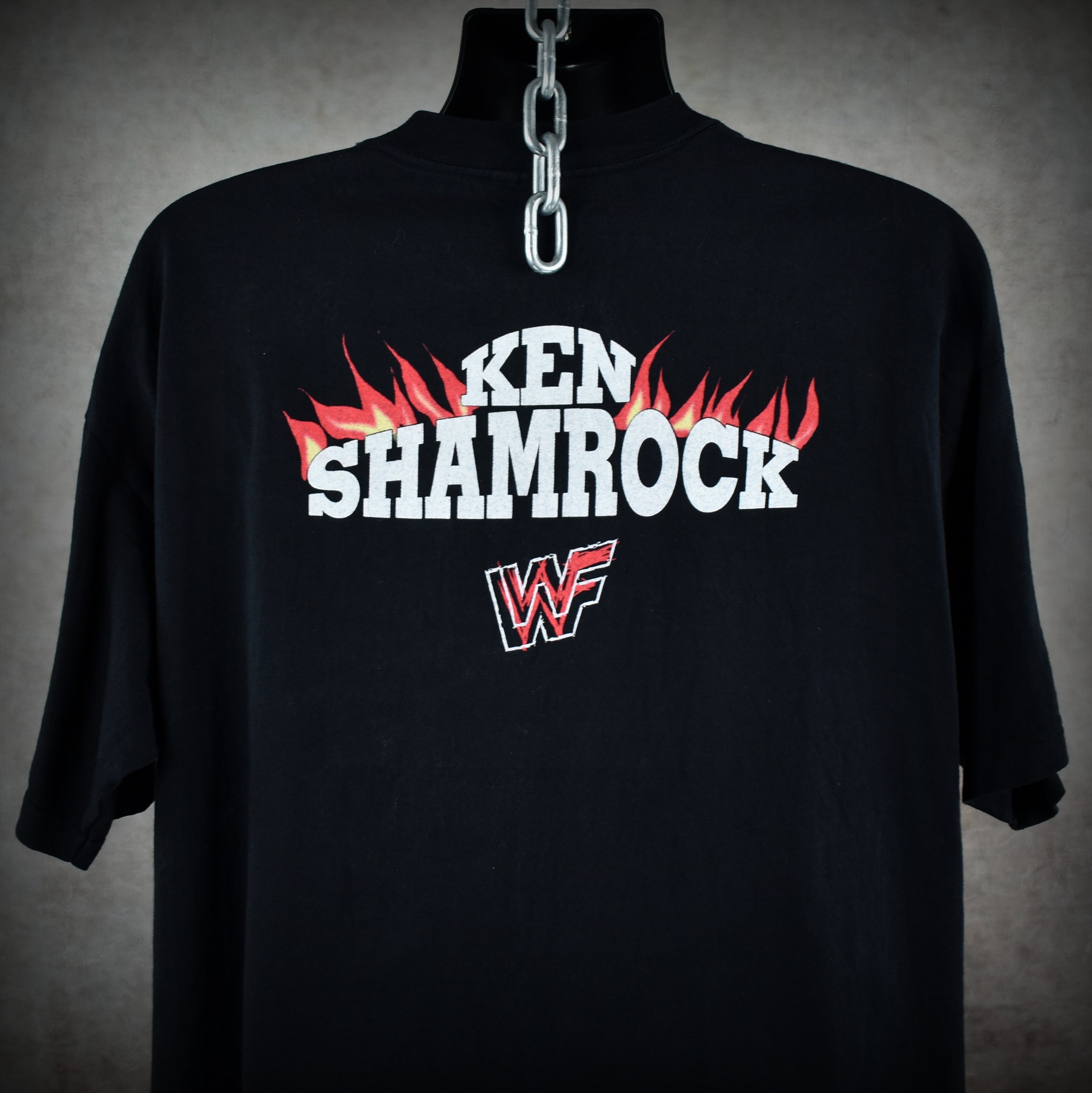 1998 ken shamrock vintage world's most dangerous man 90s wwf wrestler promo t-shirt