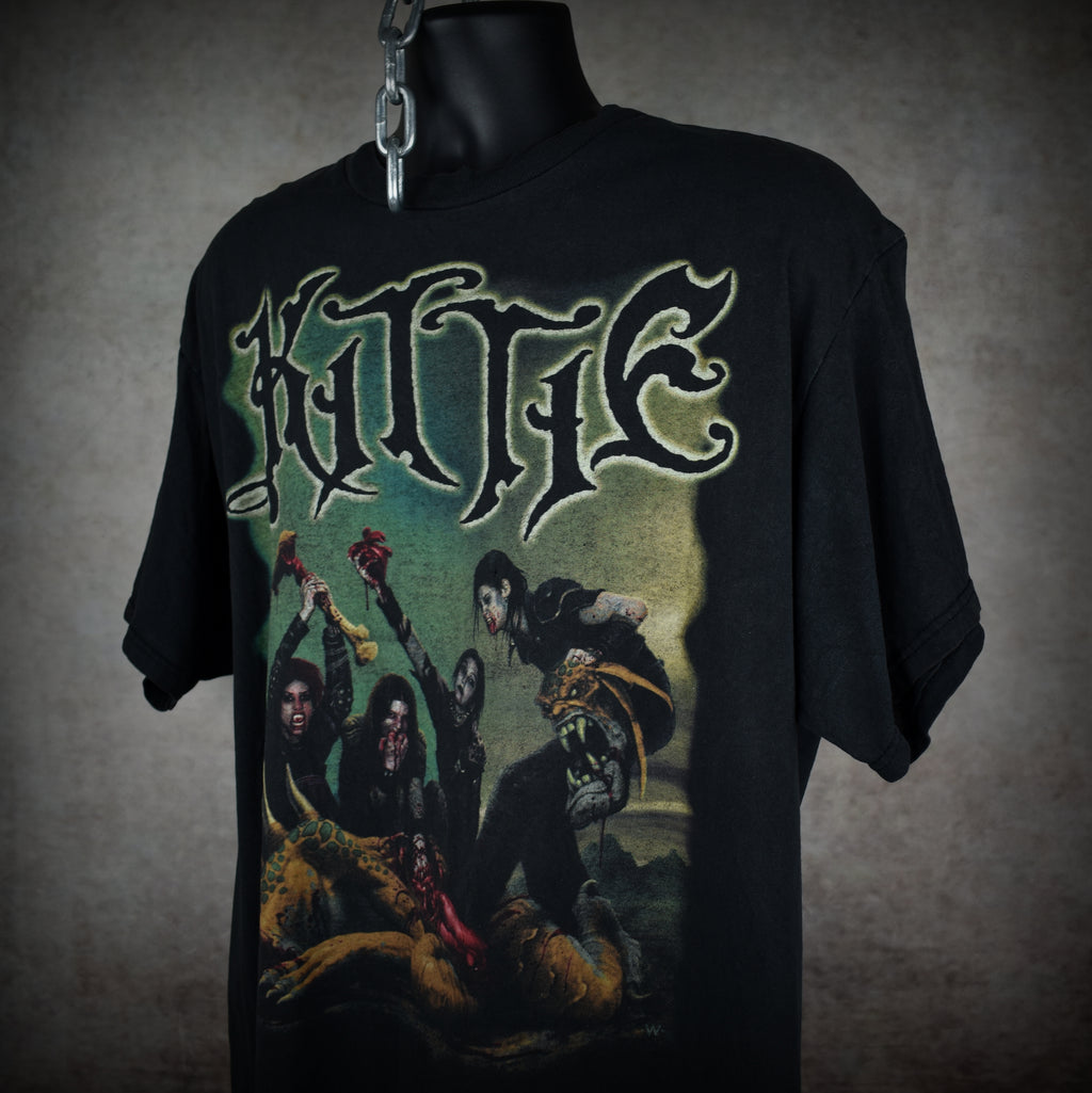 2000 kittie vintage spit era cult classic y2k canadian heavy metal band promo t-shirt