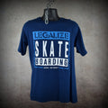 1980s eppic sktbds vintage legalize skateboarding iconic 80s punk style protest skate t-shirt