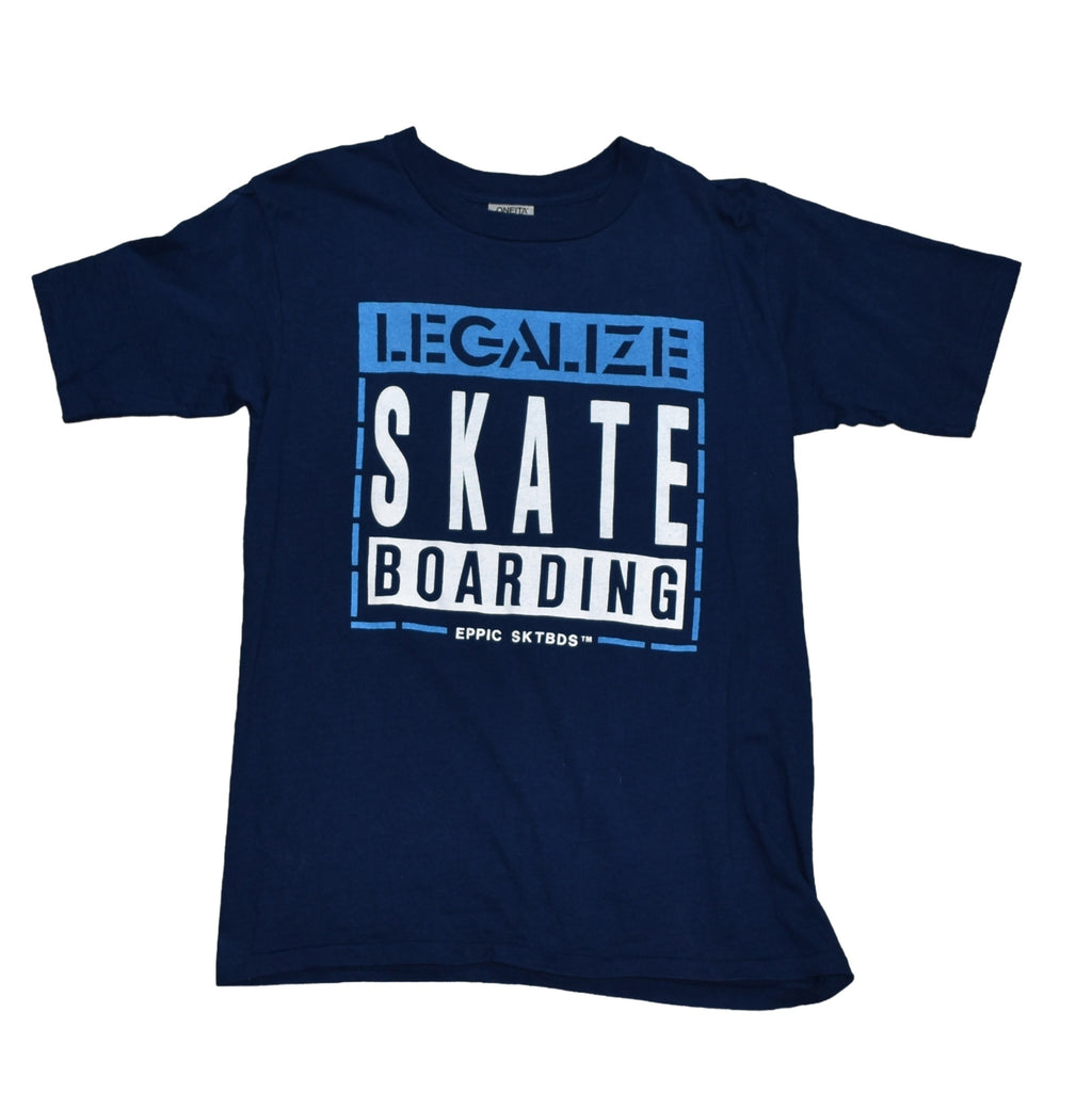 1980s eppic sktbds vintage legalize skateboarding iconic 80s punk style protest skate t-shirt