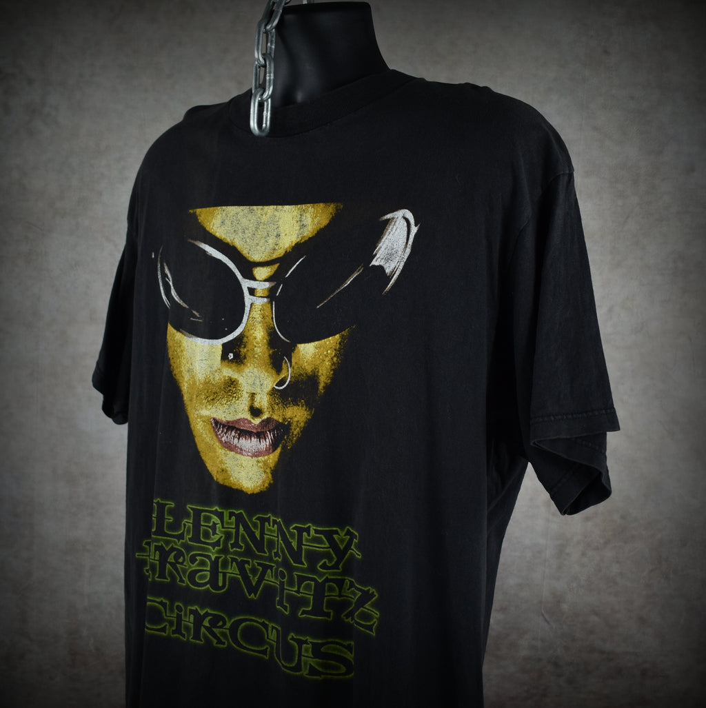 1995 lenny kravitz vintage rock and roll is dead cult classic glam goth alt grunge era circus album song promo t-shirt
