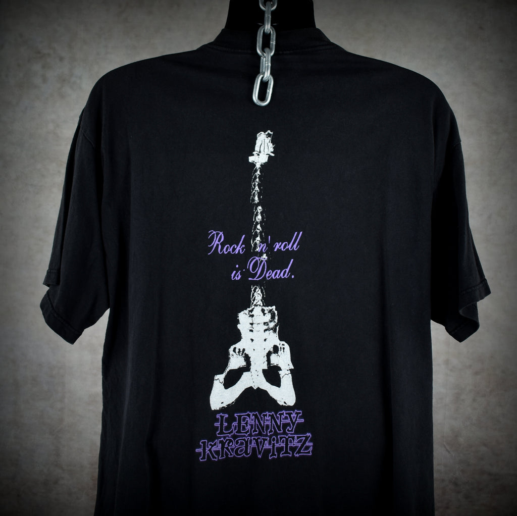 1995 lenny kravitz vintage rock and roll is dead cult classic glam goth alt grunge era circus album song promo t-shirt