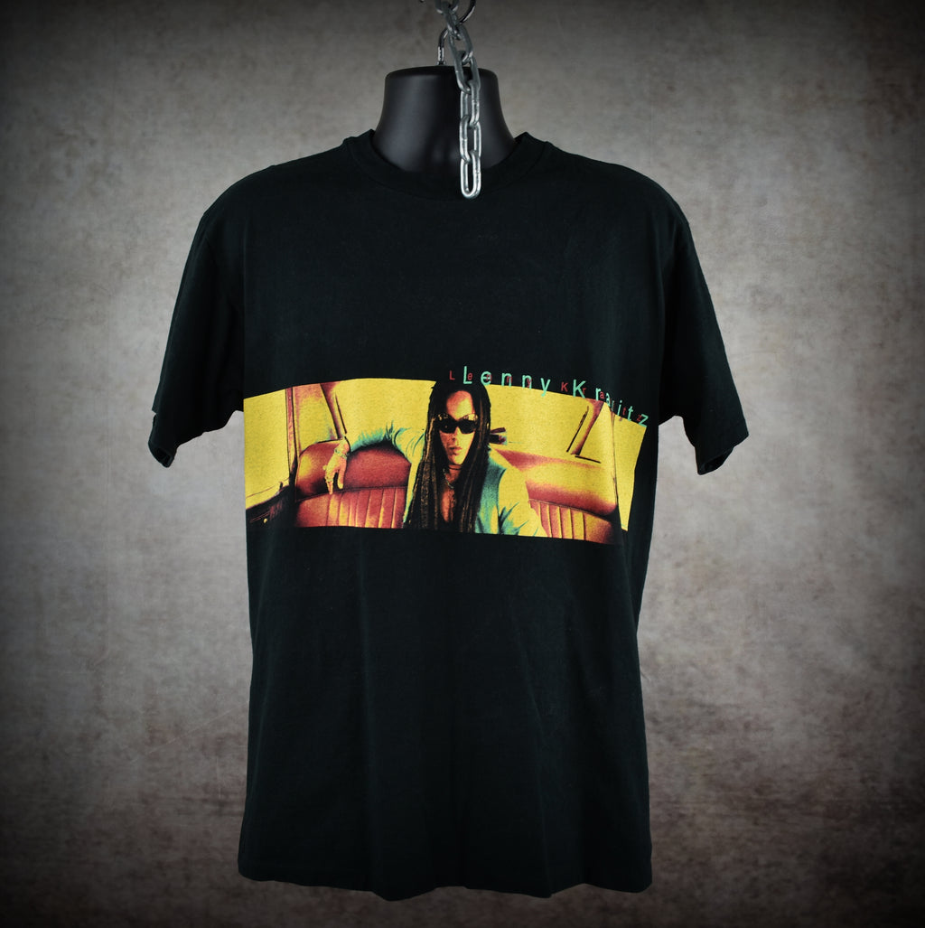 1998 lenny kravitz vintage fly away era classic y2k radio rock band promo concert tour t-shirt