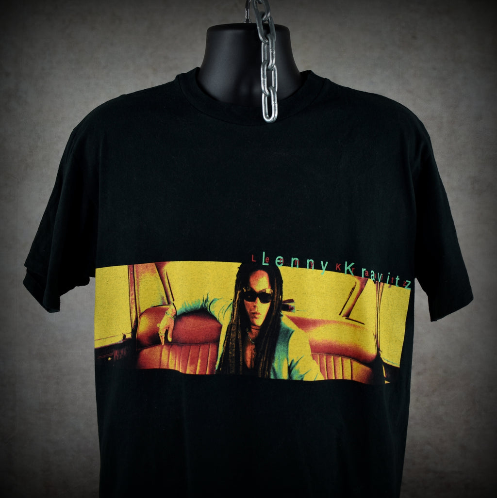 1998 lenny kravitz vintage fly away era classic y2k radio rock band promo concert tour t-shirt