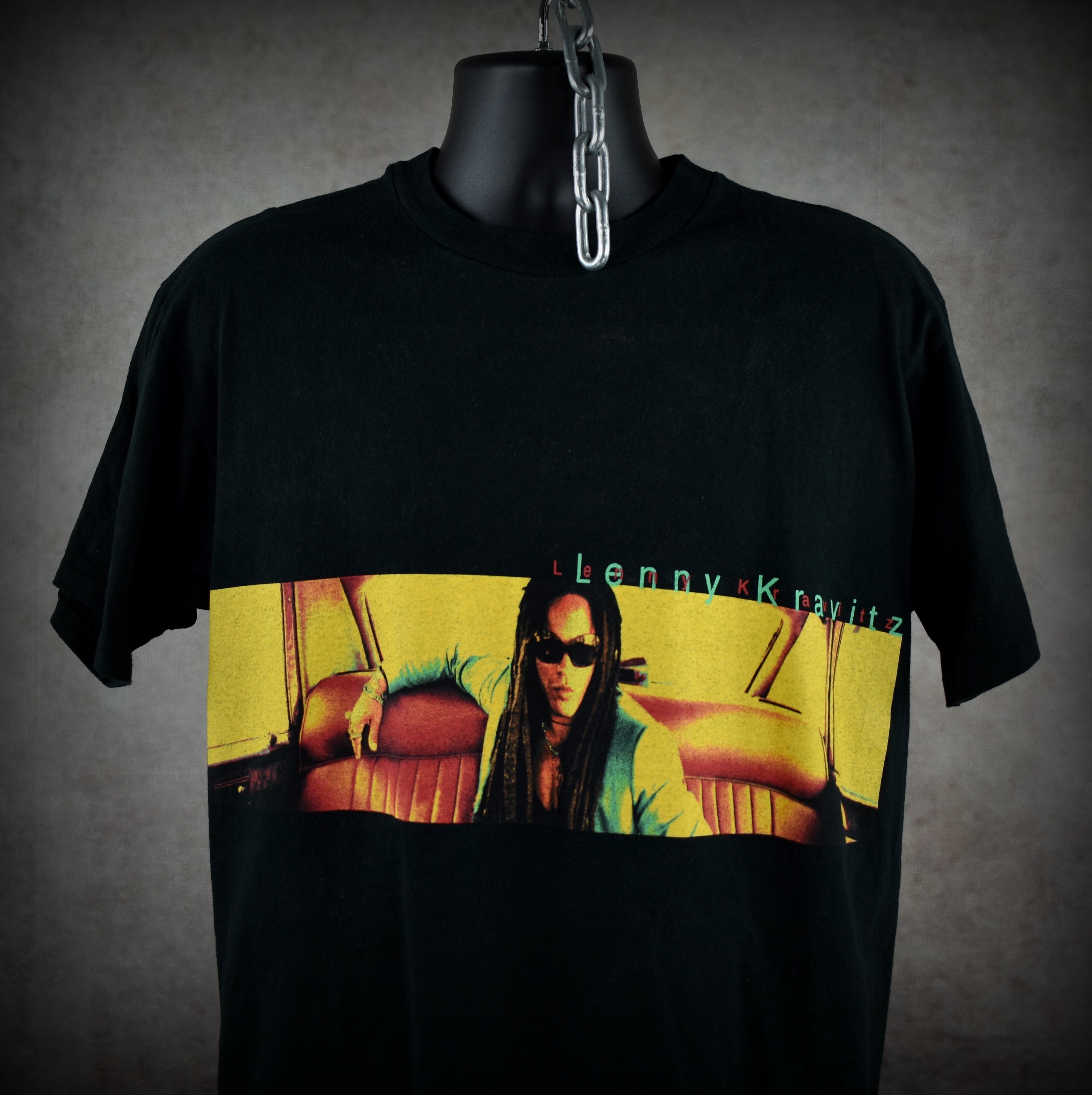 1998 lenny kravitz vintage fly away era classic y2k radio rock band promo concert tour t-shirt