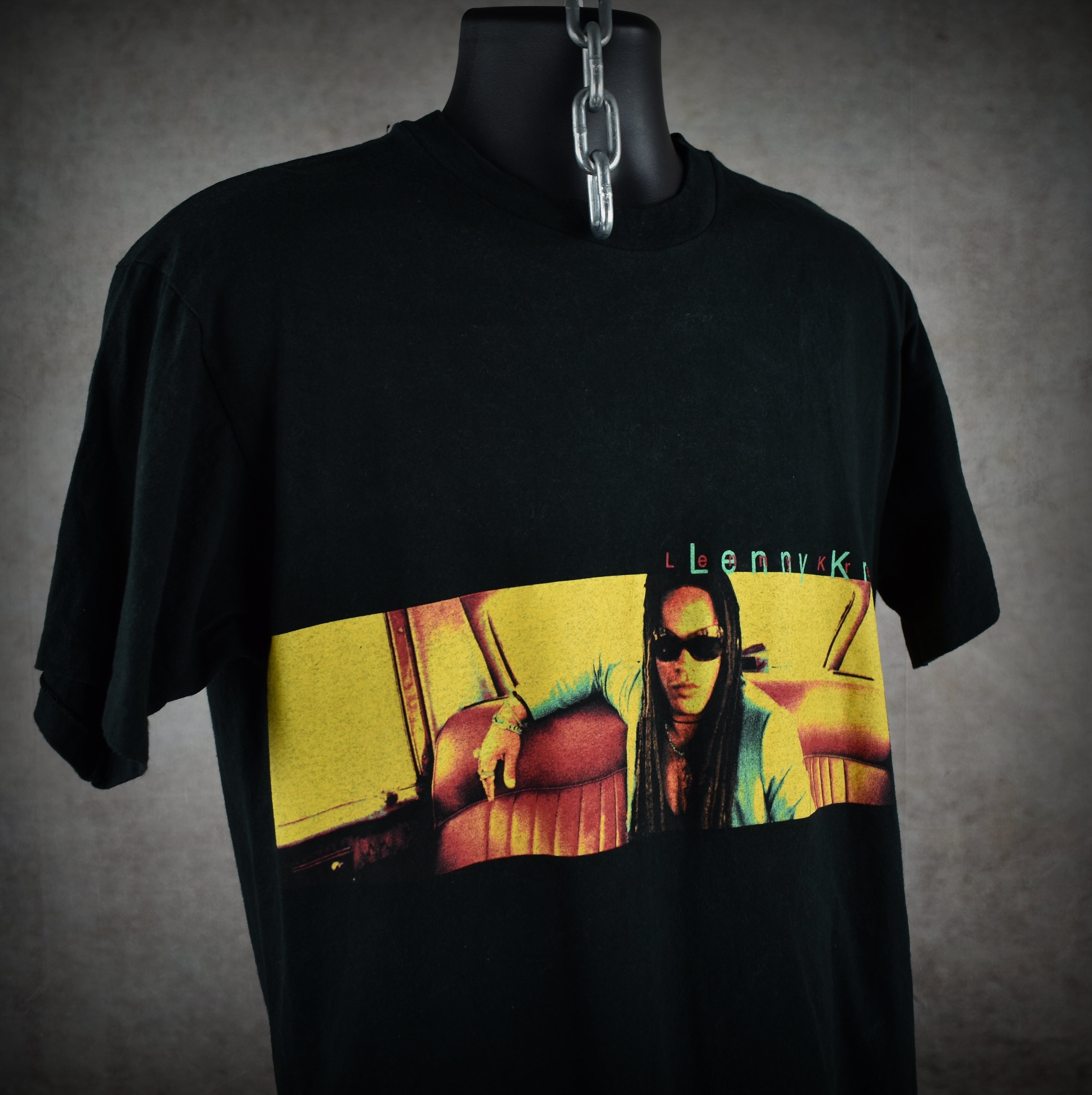 1998 lenny kravitz vintage fly away era classic y2k radio rock band promo concert tour t-shirt