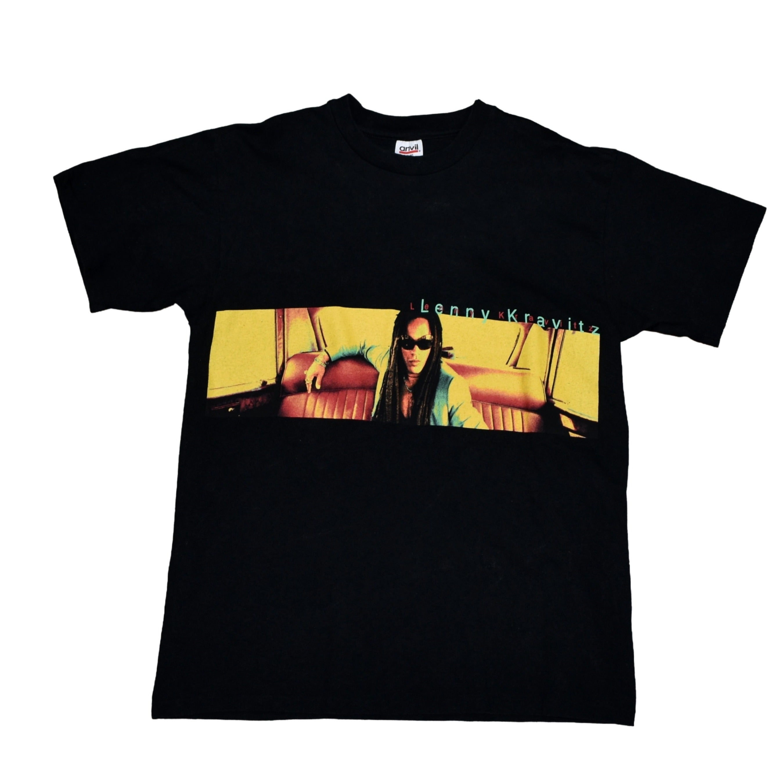 1998 lenny kravitz vintage fly away era classic y2k radio rock band promo concert tour t-shirt