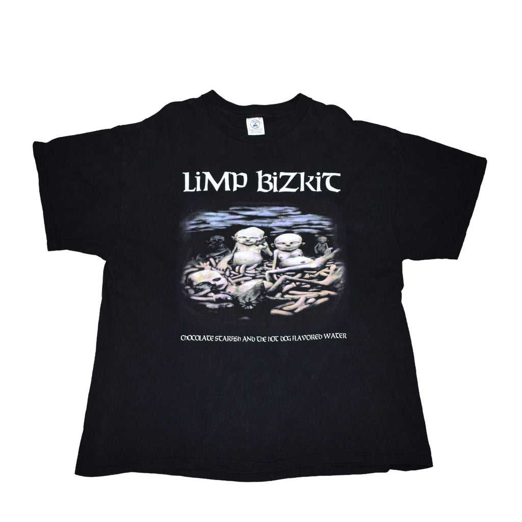 2000 limp bizkit vintage chocolate starfish and the hotdog flavored water album art y2k anger management tour t-shirt